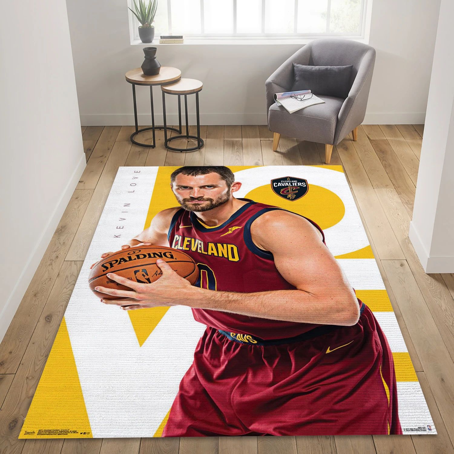 Kevin Love Cleveland Cavaliers NBA Area Rug, Living Room Rug - Room Decor - Indoor Outdoor Rugs