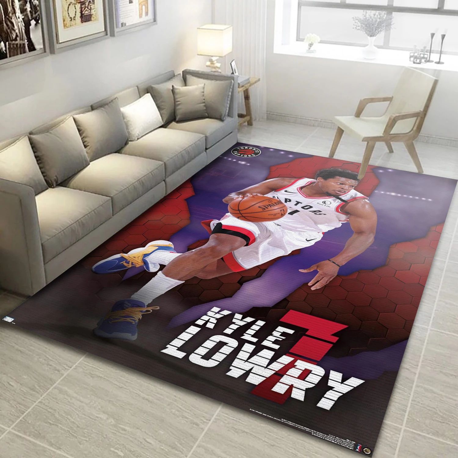 Kyle Lowry Toronto Raptors NBA Area Rug Carpet, Living Room Rug - US Decor - Indoor Outdoor Rugs