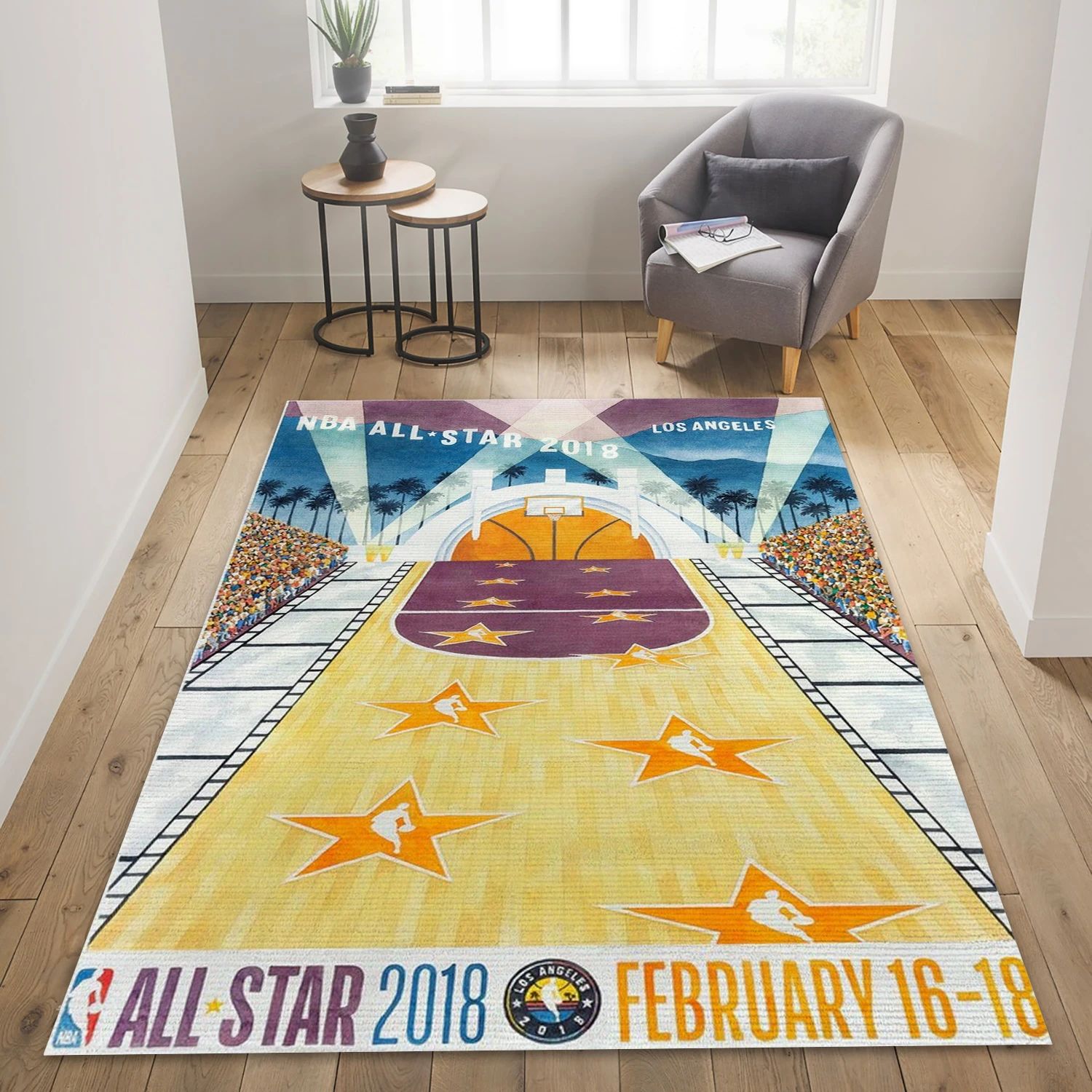 Nba All Star NBA Area Rug, Living Room Rug - US Decor - Indoor Outdoor Rugs