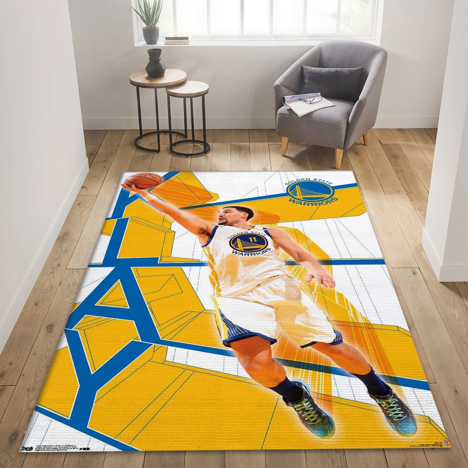 Klay Thompson Golden State Warriors NBA Area Rug For Christmas, Living Room Rug - Room Decor - Indoor Outdoor Rugs