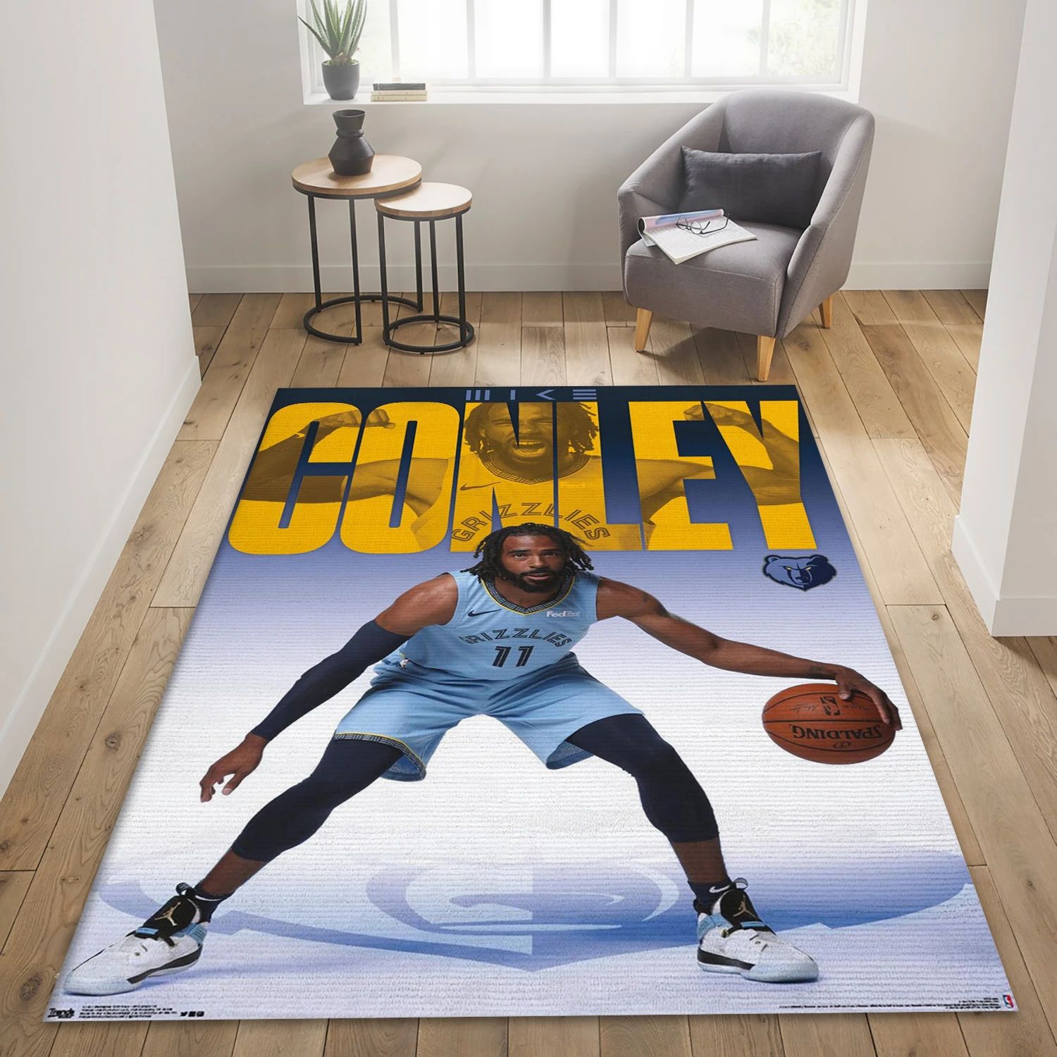 Mike Conley Memphis Grizzlies NBA Area Rug, Living Room Rug - Home Decor - Indoor Outdoor Rugs