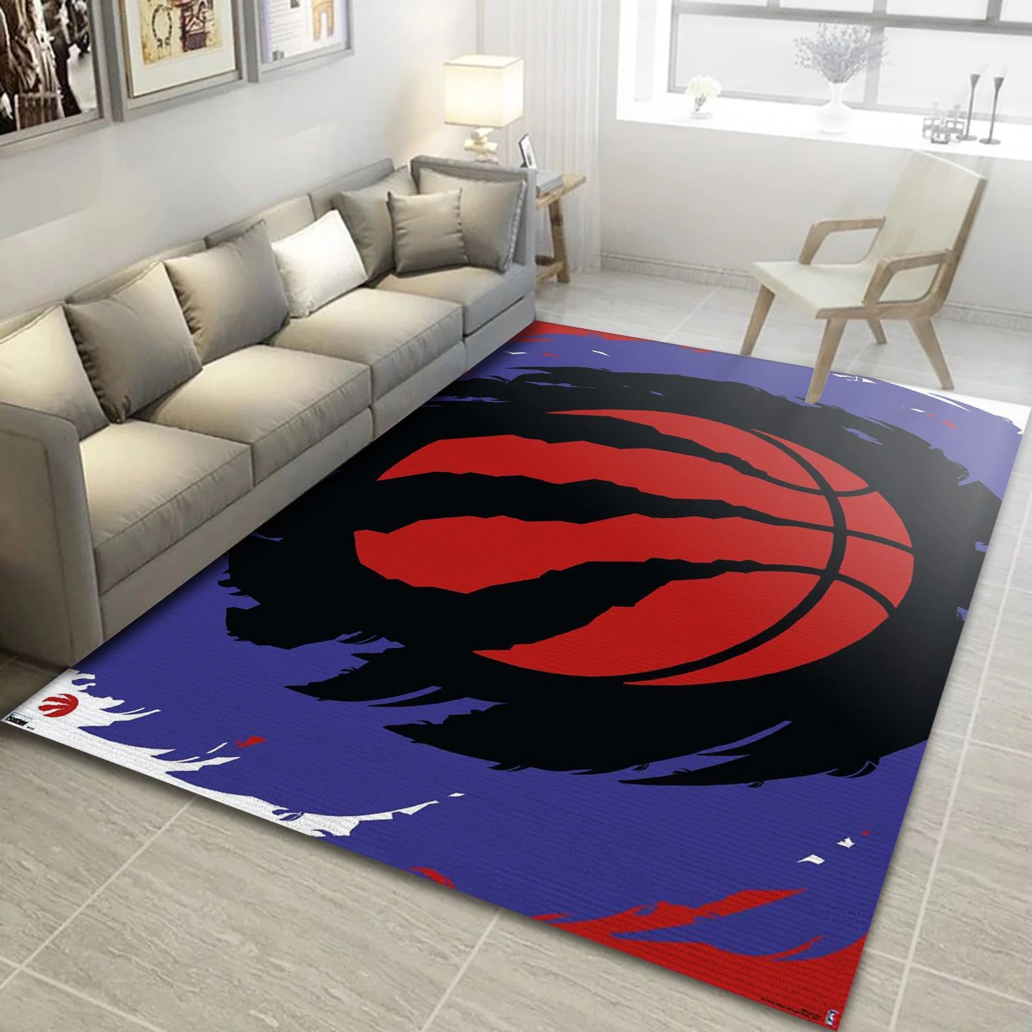 Toronto Raptors NBA Area Rug, Living Room Rug - US Decor - Indoor Outdoor Rugs