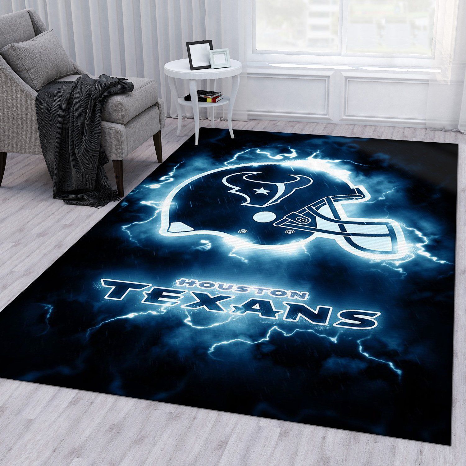 Houston Texans NFL Area Rug Living Room Rug Home US Decor - Indoor Outdoor Rugs