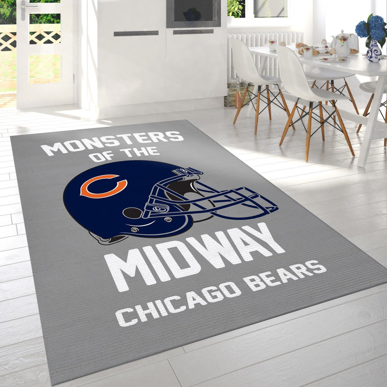 Monsters Of The Midway Nfl Area Rug Bedroom Rug Home Decor Floor Decor - Indoor Outdoor Rugs