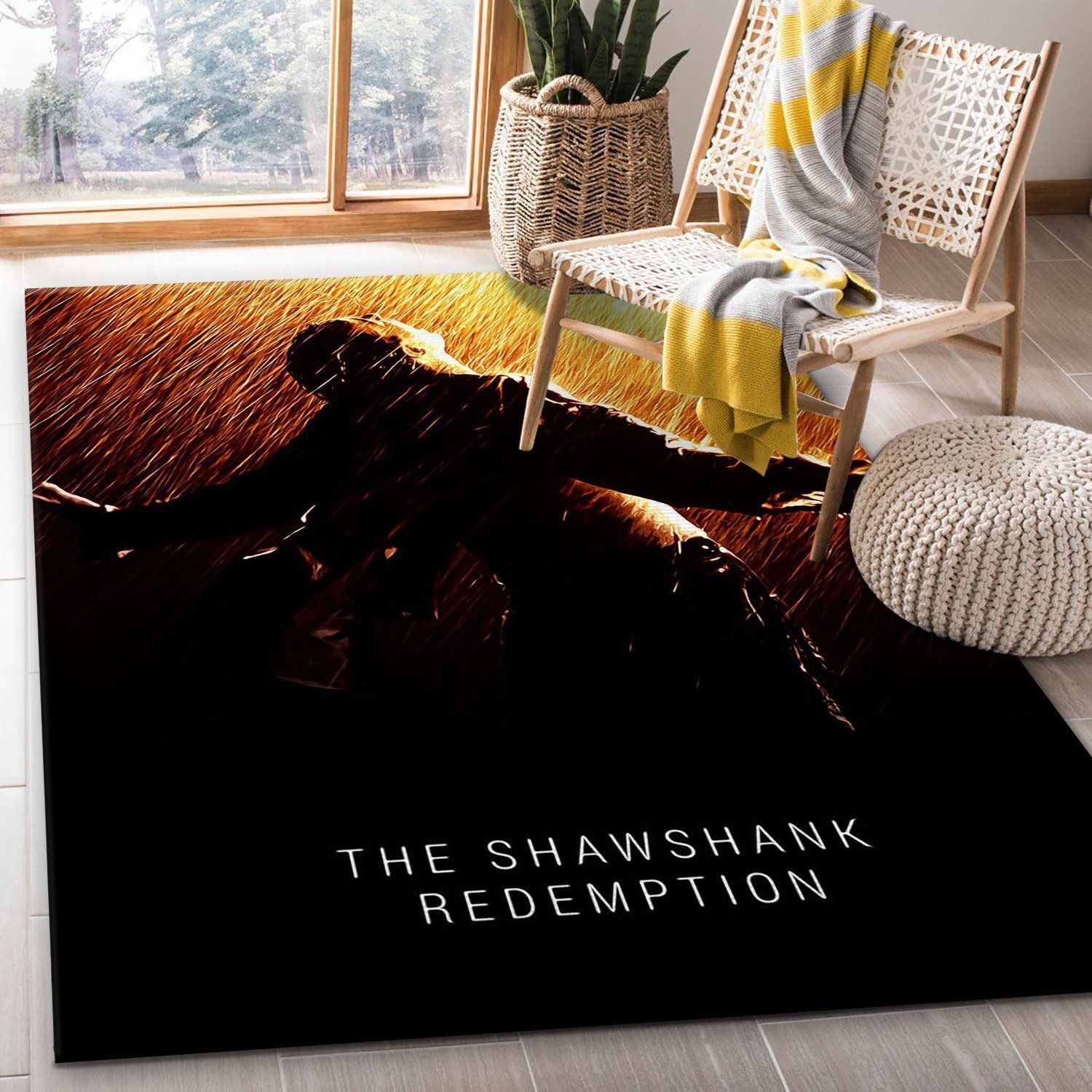 The Shawshank Redemption Rug Art Painting Movie Rugs US Gift Decor - Indoor Outdoor Rugs