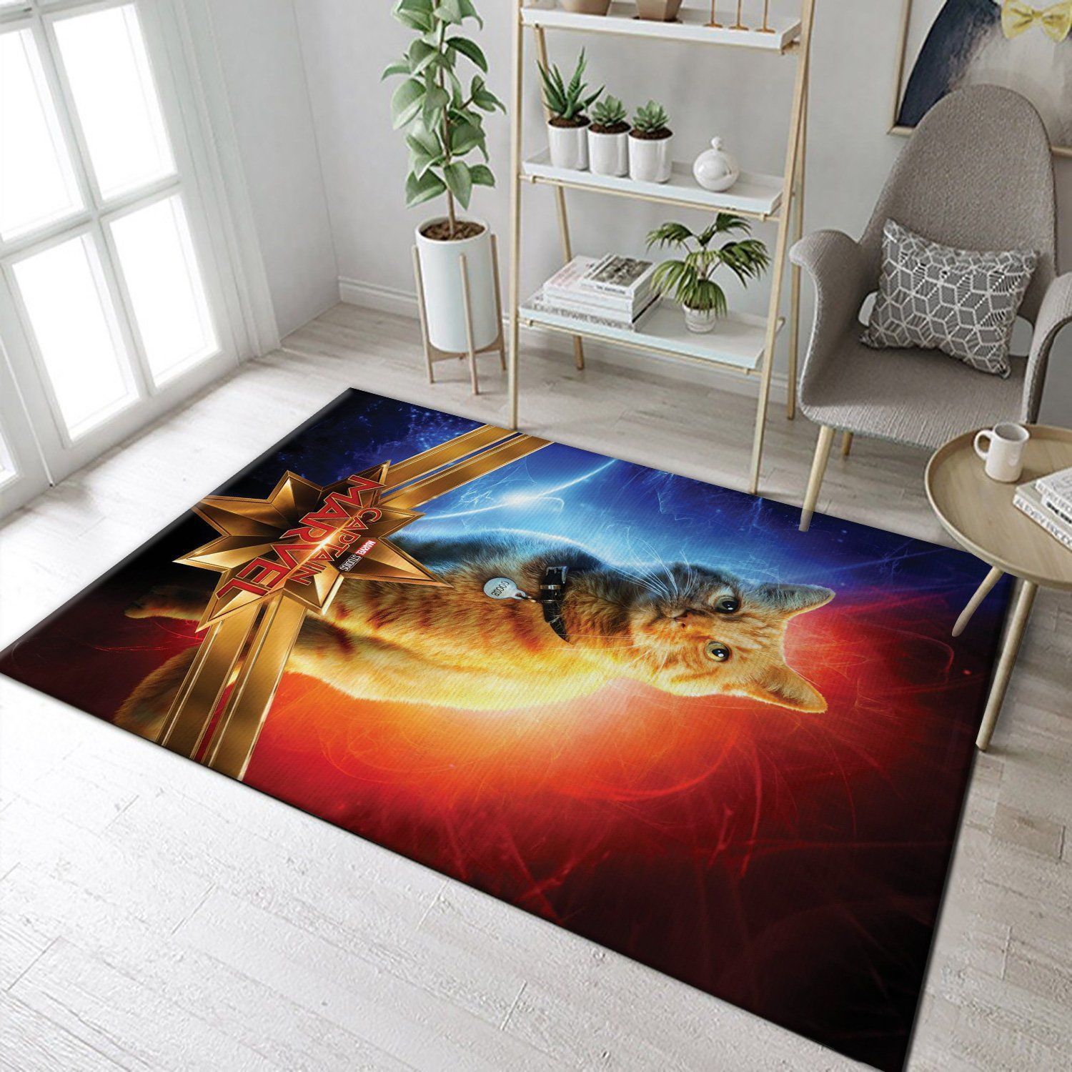 Captain Marvel Movie Goose Movie Area Rug, Gift for fans, Home Decor Floor Decor - Indoor Outdoor Rugs