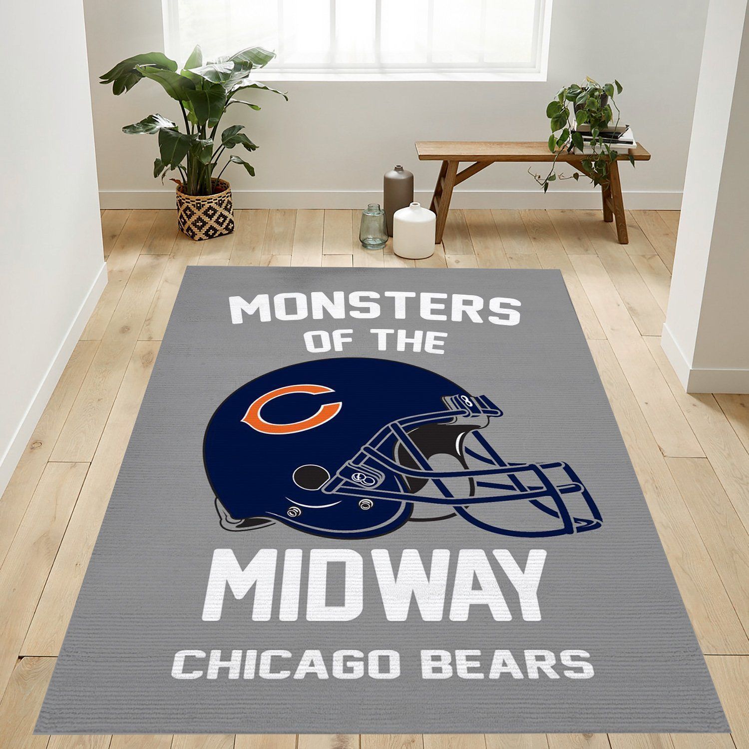 Monsters Of The Midway Nfl Area Rug Bedroom Rug Home Decor Floor Decor - Indoor Outdoor Rugs