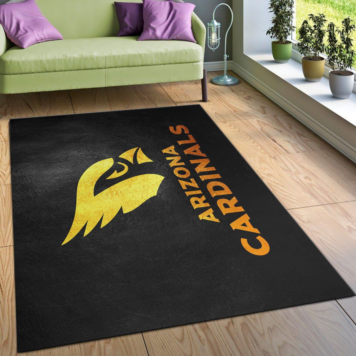 Arizona Cardinals NFL Team Logos Area Rug, Living room and bedroom Rug, US Gift Decor - Indoor Outdoor Rugs