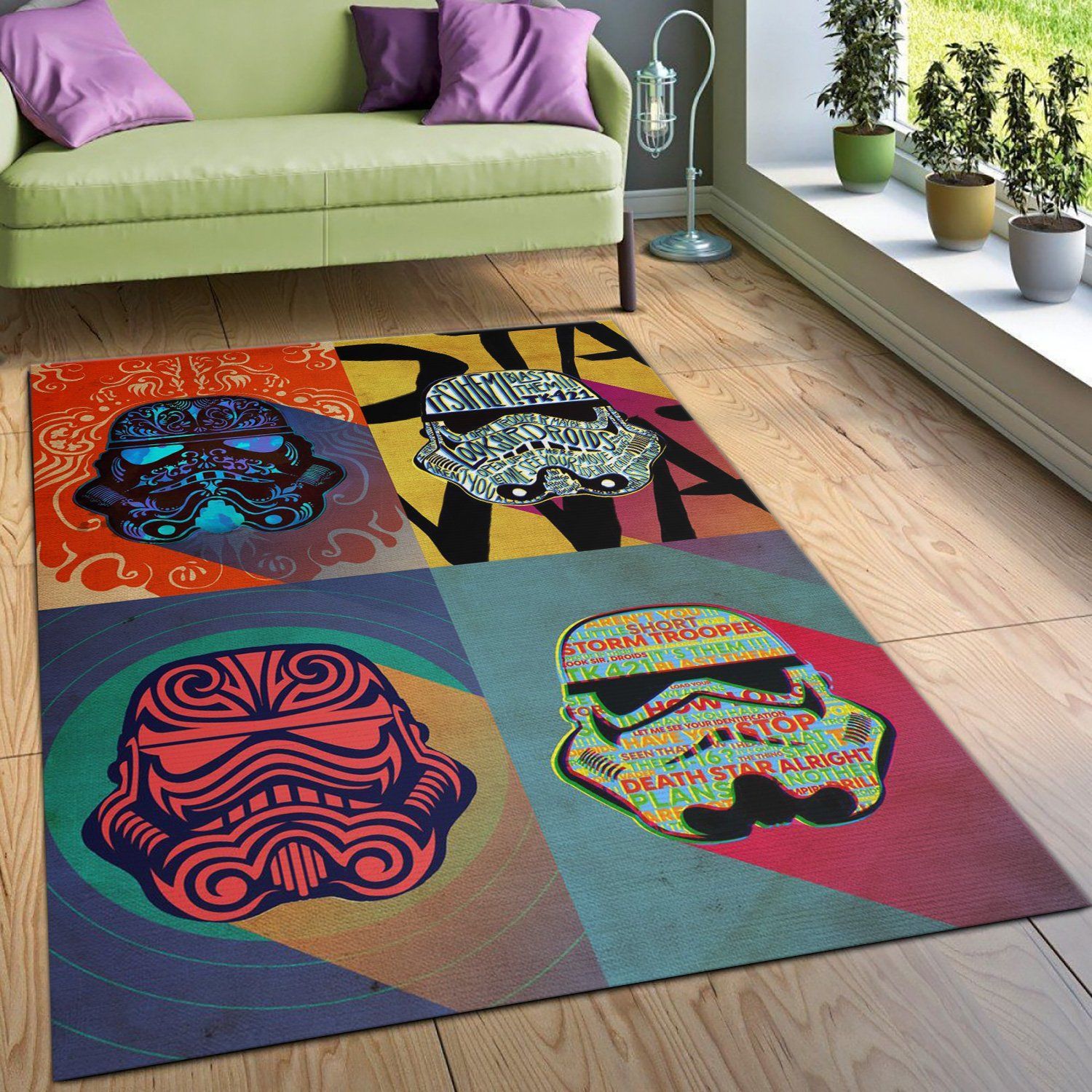 Ink Squad Star War Pop Art Rug, Bedroom Rug, Home US Decor - Indoor Outdoor Rugs