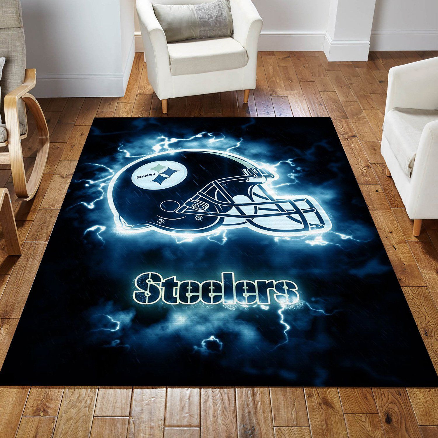 Pittsburgh Steelers NFL Rug Living Room Rug Christmas Gift US Decor - Indoor Outdoor Rugs