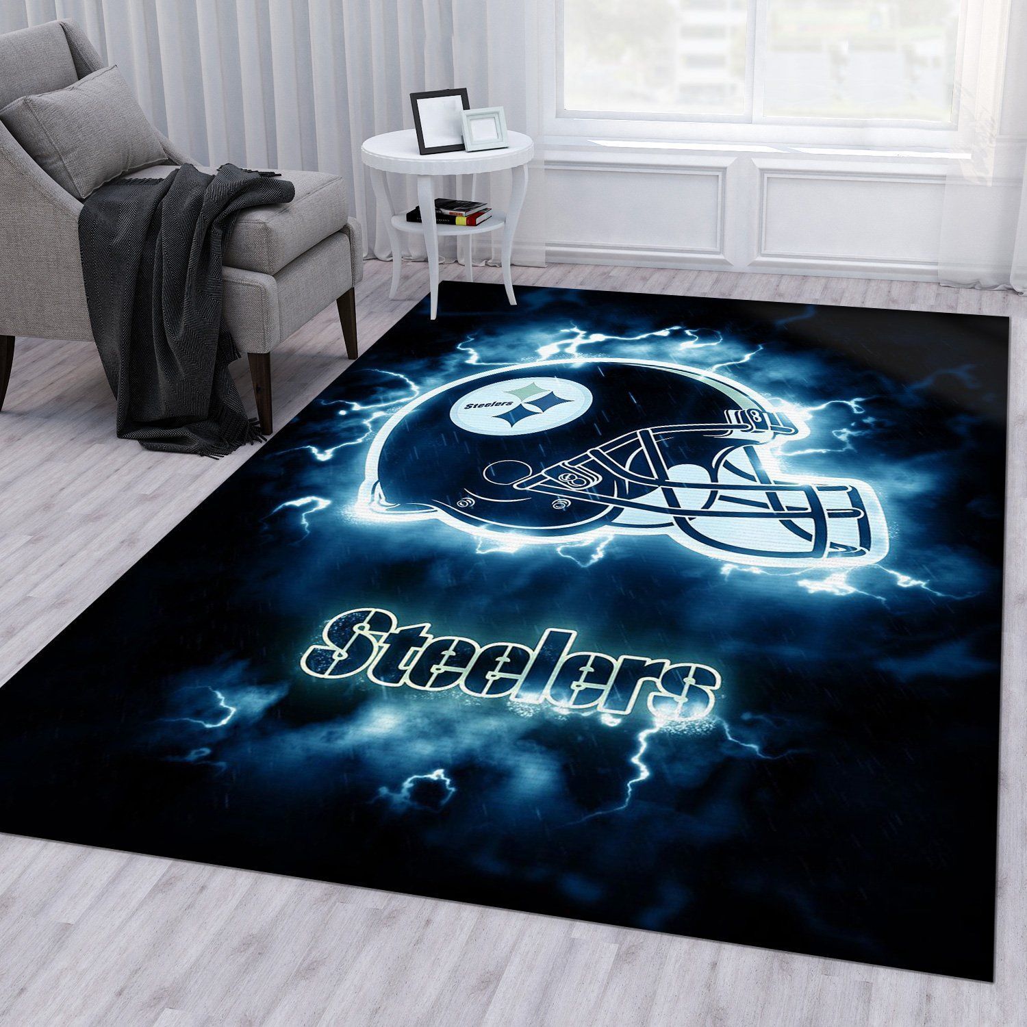 Pittsburgh Steelers NFL Rug Living Room Rug Christmas Gift US Decor - Indoor Outdoor Rugs