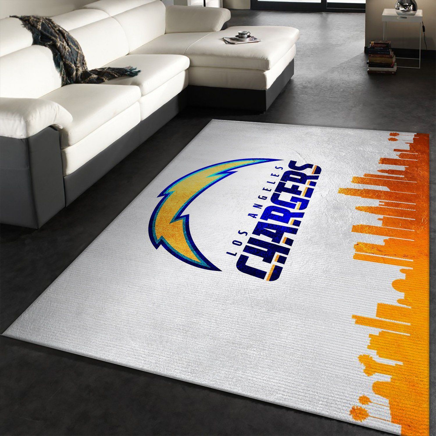 Los Angeles Chargers NFL Area Rug, Kitchen Rug, Home Decor Floor Decor - Indoor Outdoor Rugs