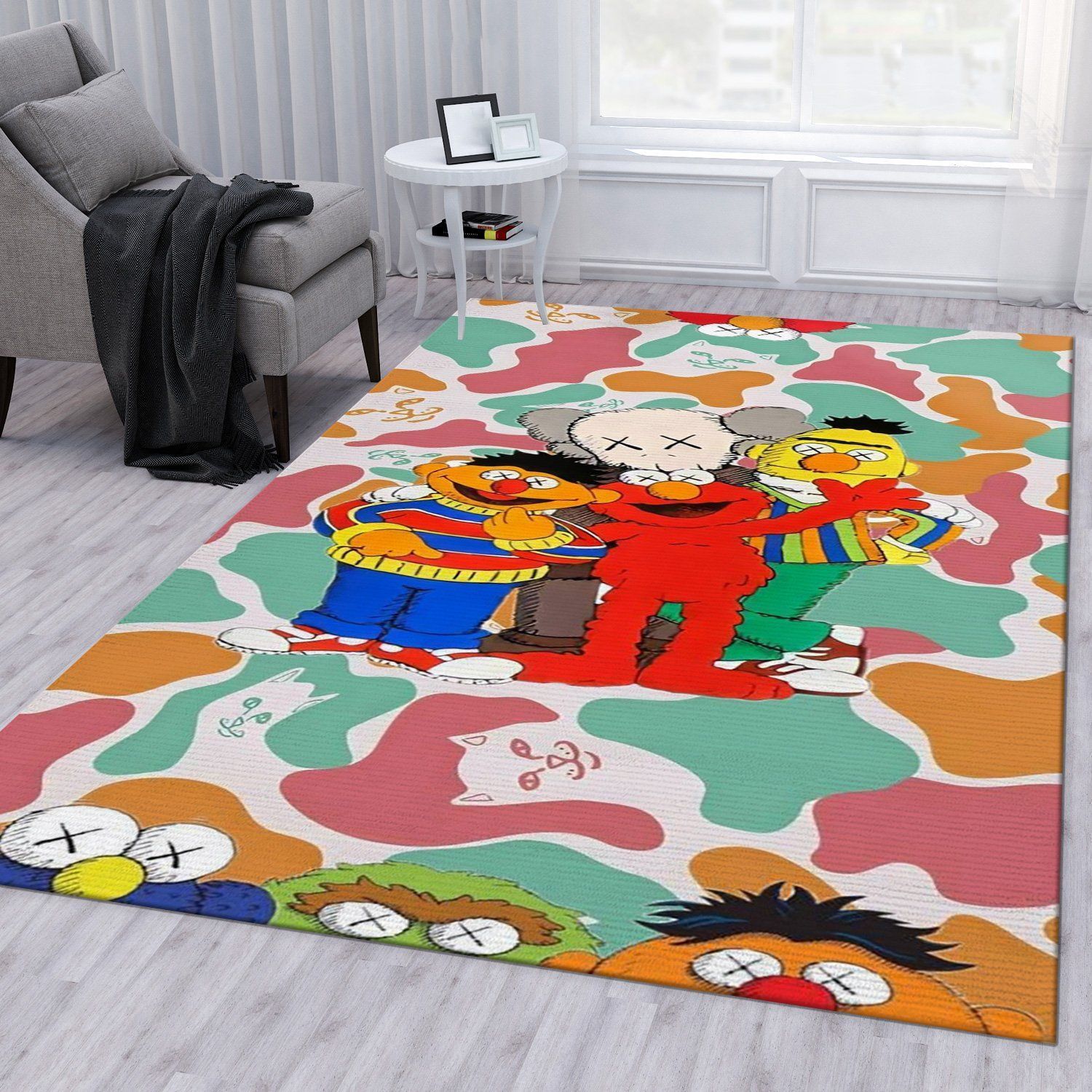 Kaws Jvrrr Style Fashion Brand Area Rug Living Room Rug Christmas Gift US Decor - Indoor Outdoor Rugs