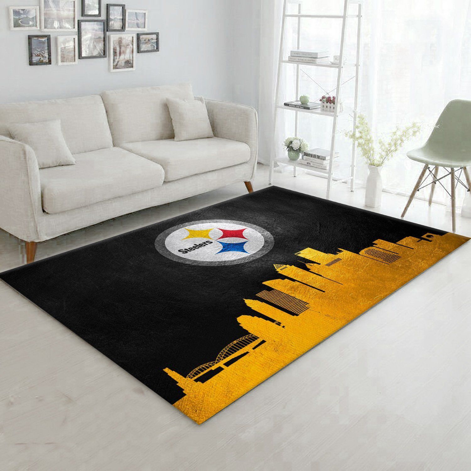 Pittsburgh Steelers NFL Area Rug Carpet, Kitchen Rug, Home US Decor - Indoor Outdoor Rugs