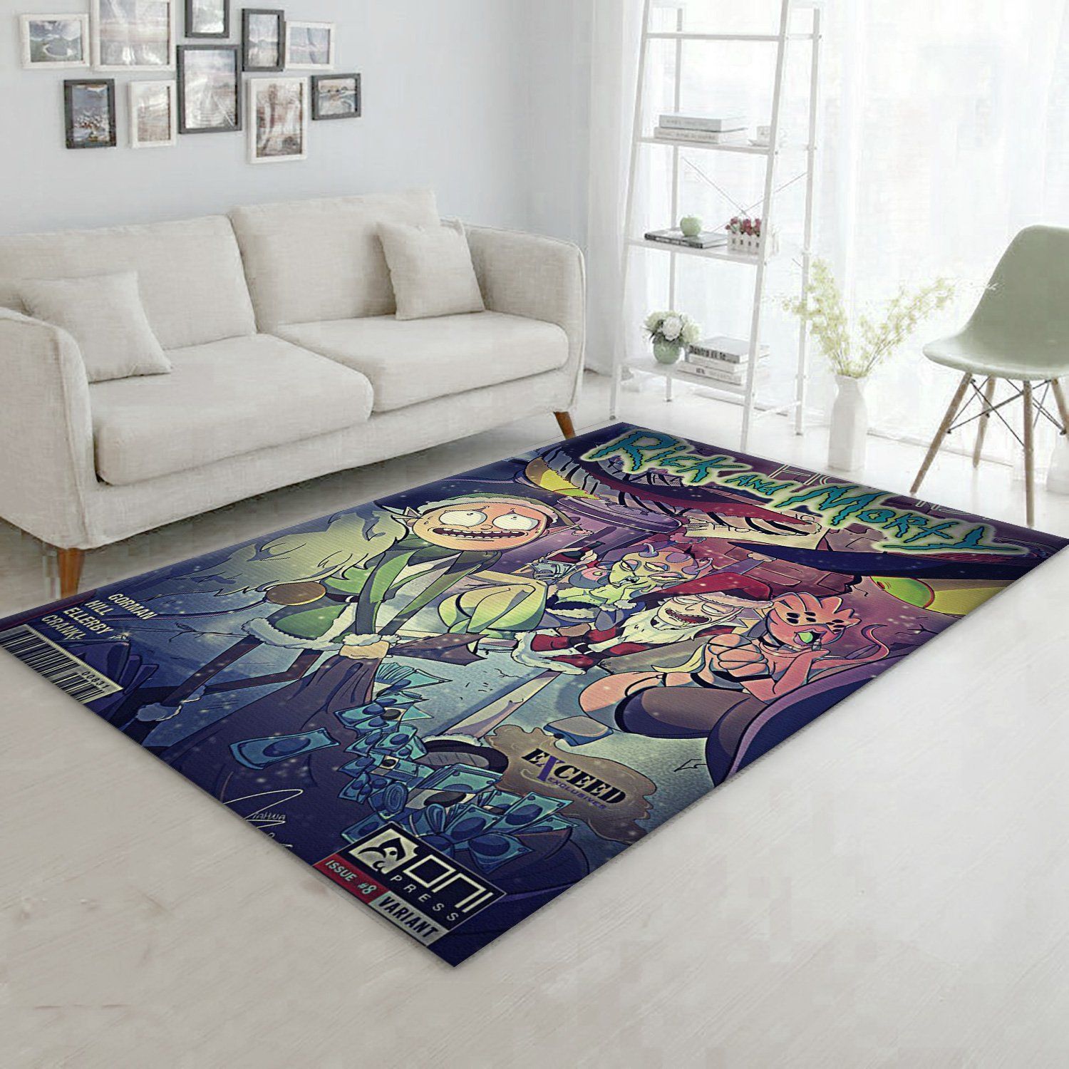 Rick And Morty Christmas Gift Rug Living Room Rug Home Decor Floor Decor - Indoor Outdoor Rugs