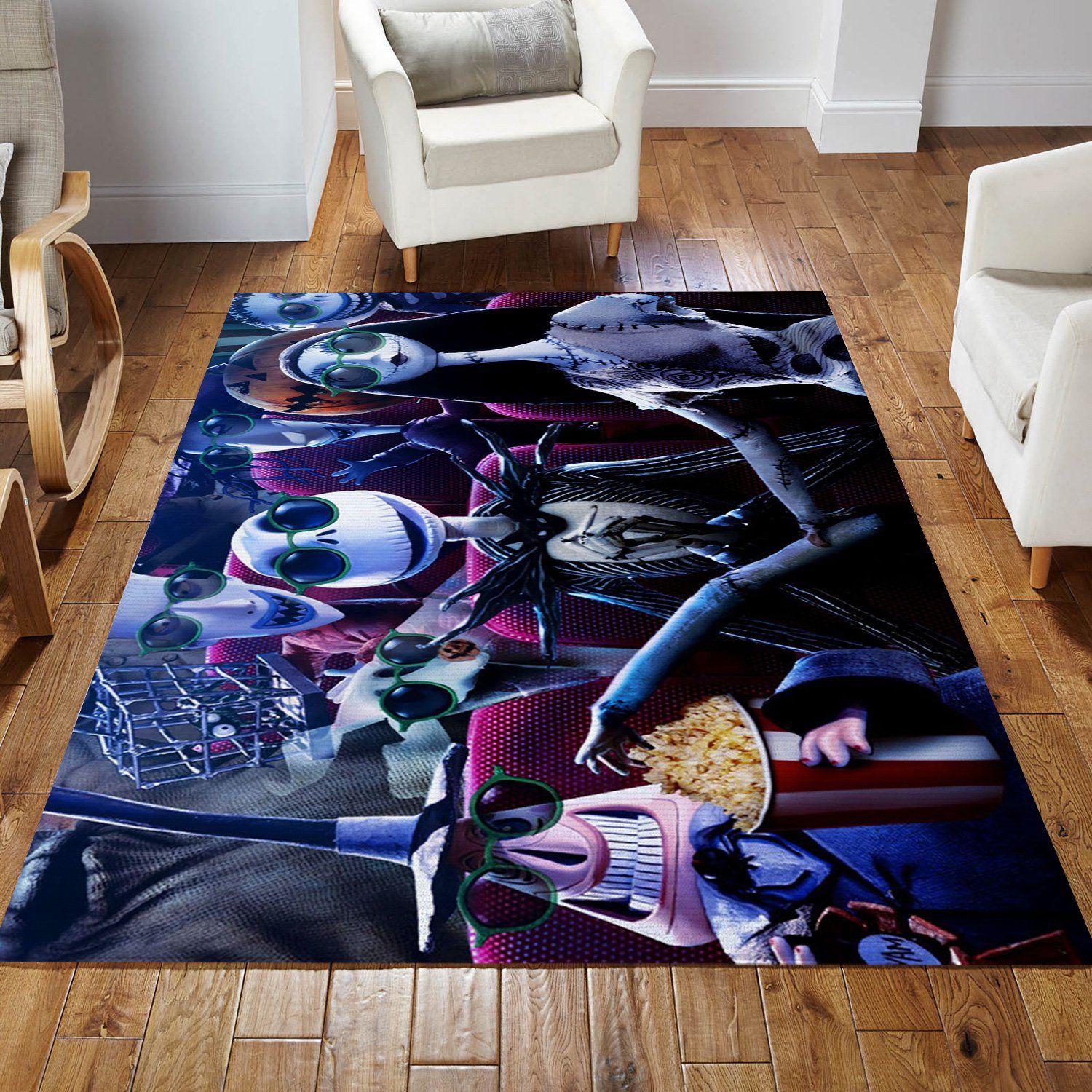 Nightmare Before Christmas Ver11 Area Rug For Christmas Bedroom Rug Christmas Gift US Decor - Indoor Outdoor Rugs