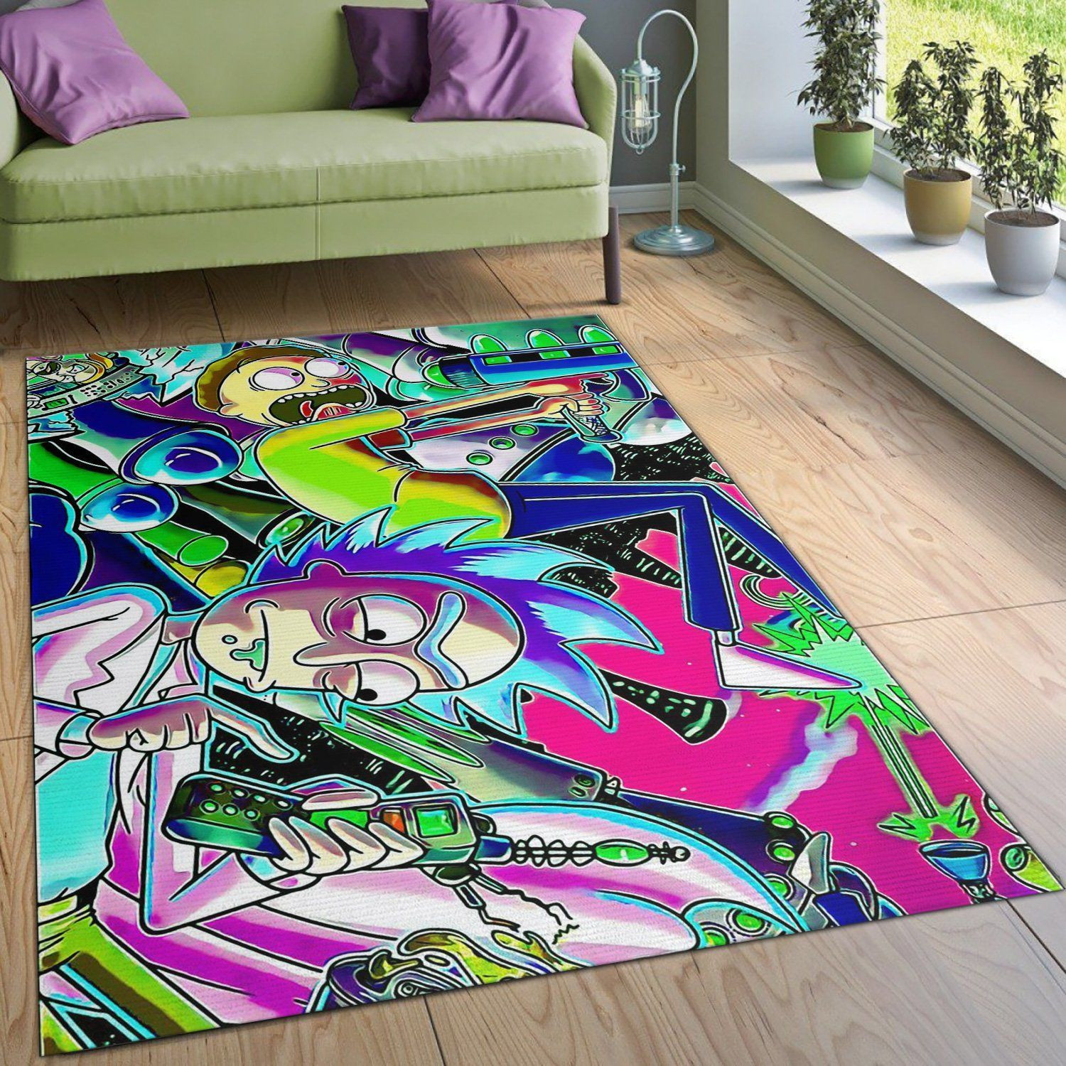 Rick And Morty Noel Gift Rug Living Room Rug Home Decor Floor Decor - Indoor Outdoor Rugs