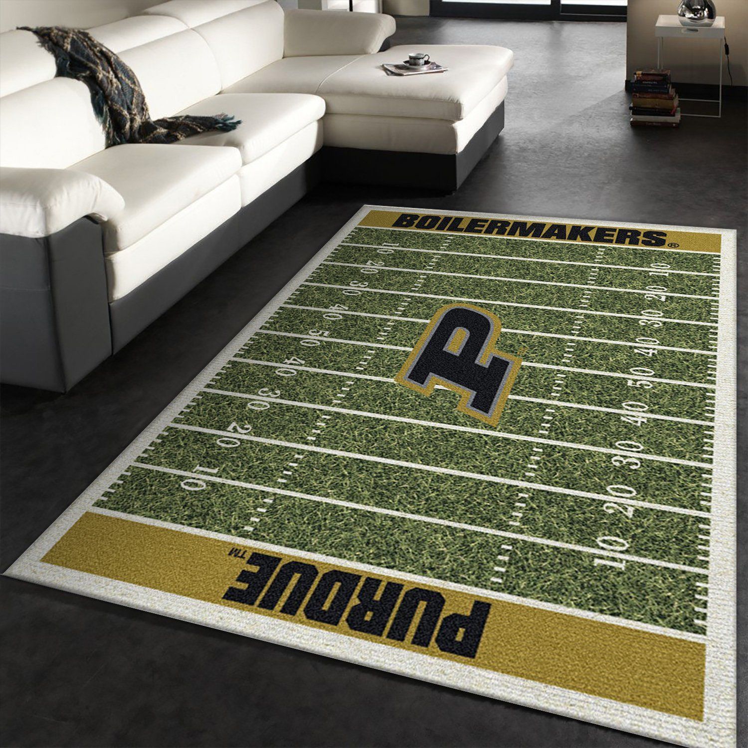 College Purdue NFL Team Logo Area Rug, Kitchen Rug, Family Gift US Decor - Indoor Outdoor Rugs