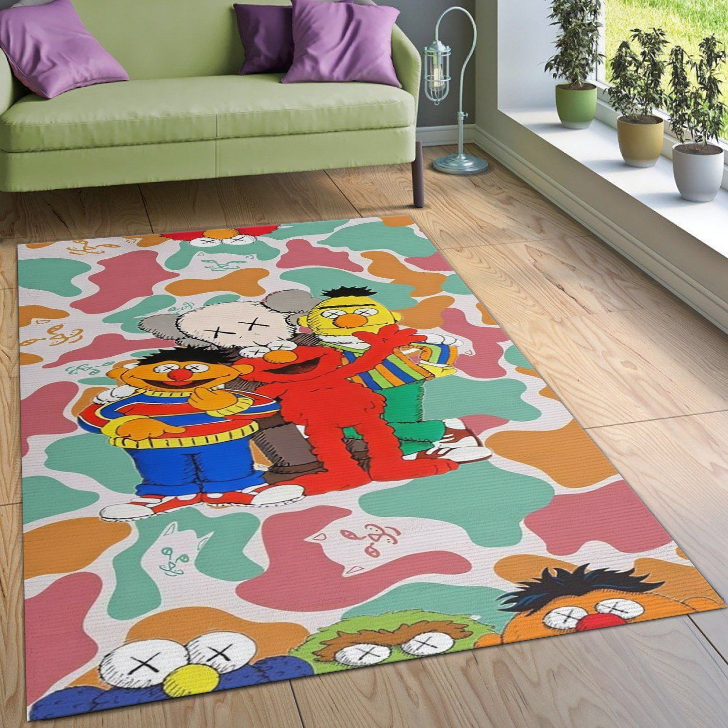 Kaws Jvrrr Style Fashion Brand Area Rug Living Room Rug Christmas Gift US Decor - Indoor Outdoor Rugs