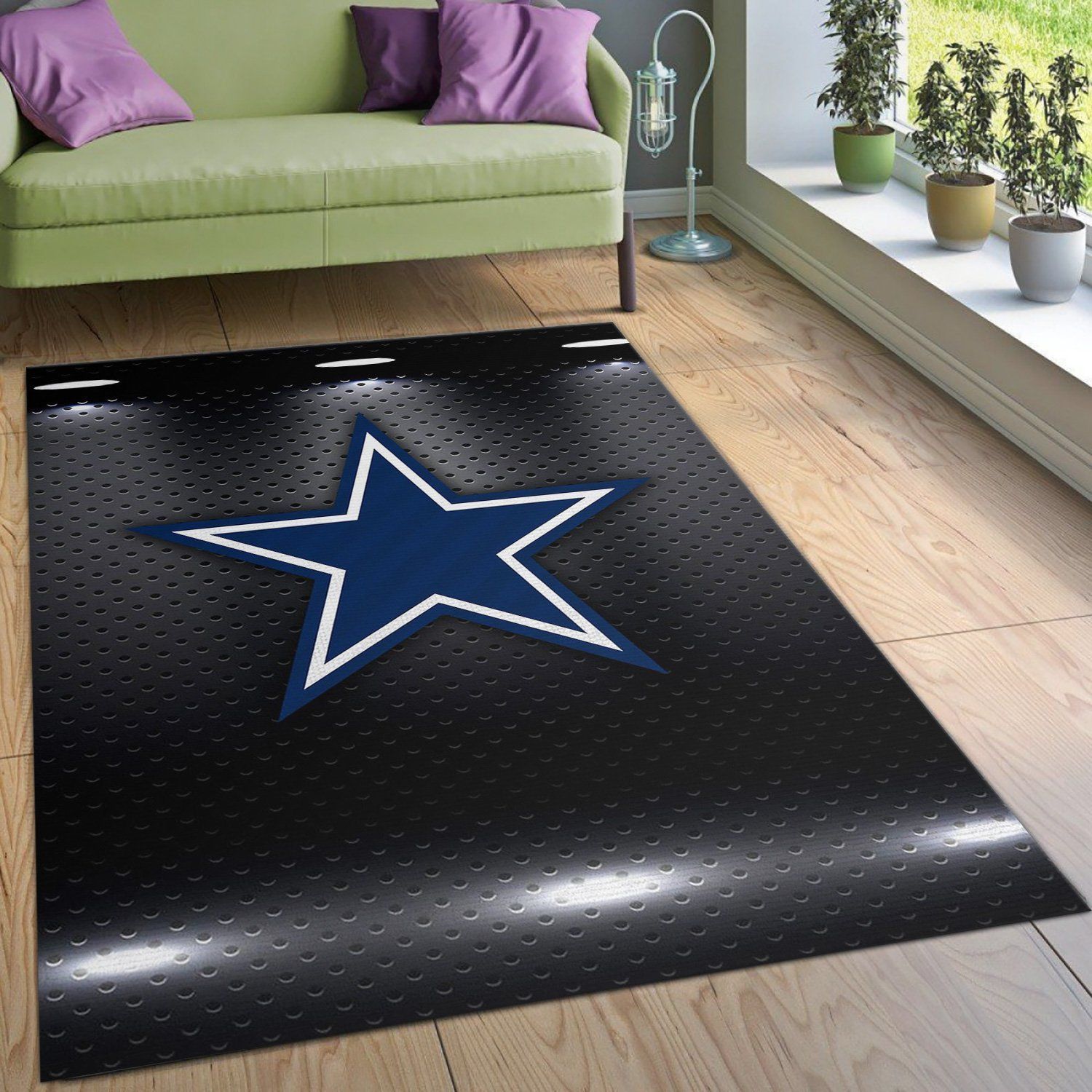 Dallas Cowboys Nfl Area Rug Living Room Rug US Gift Decor - Indoor Outdoor Rugs