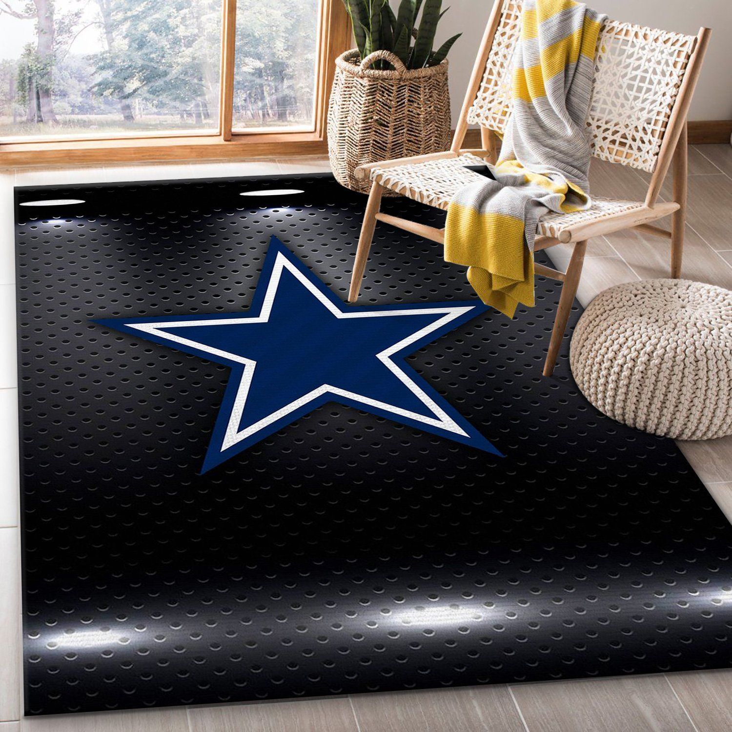 Dallas Cowboys Nfl Area Rug Living Room Rug US Gift Decor - Indoor Outdoor Rugs