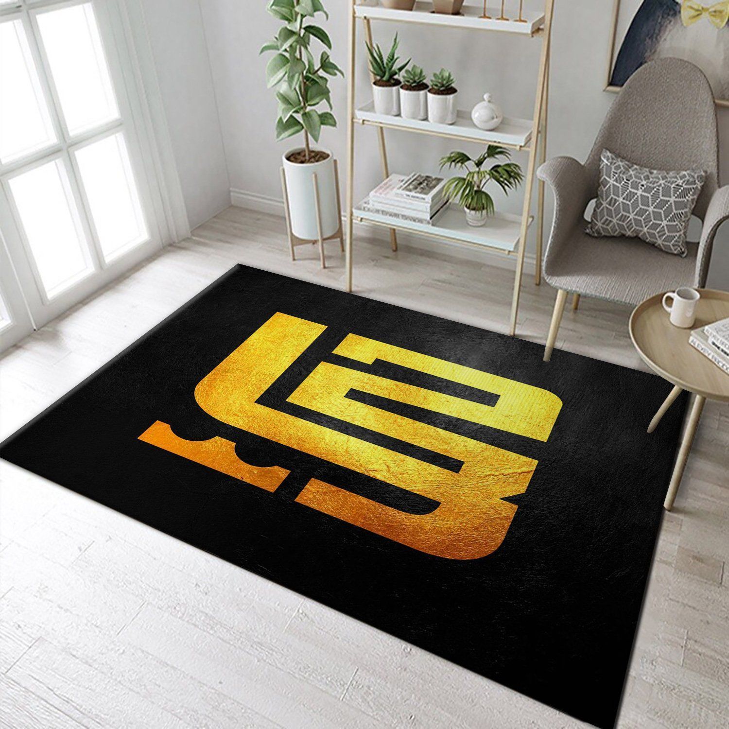 Lebron James Black Gold NBA Team Area Rug, Bedroom, US Gift Decor - Indoor Outdoor Rugs