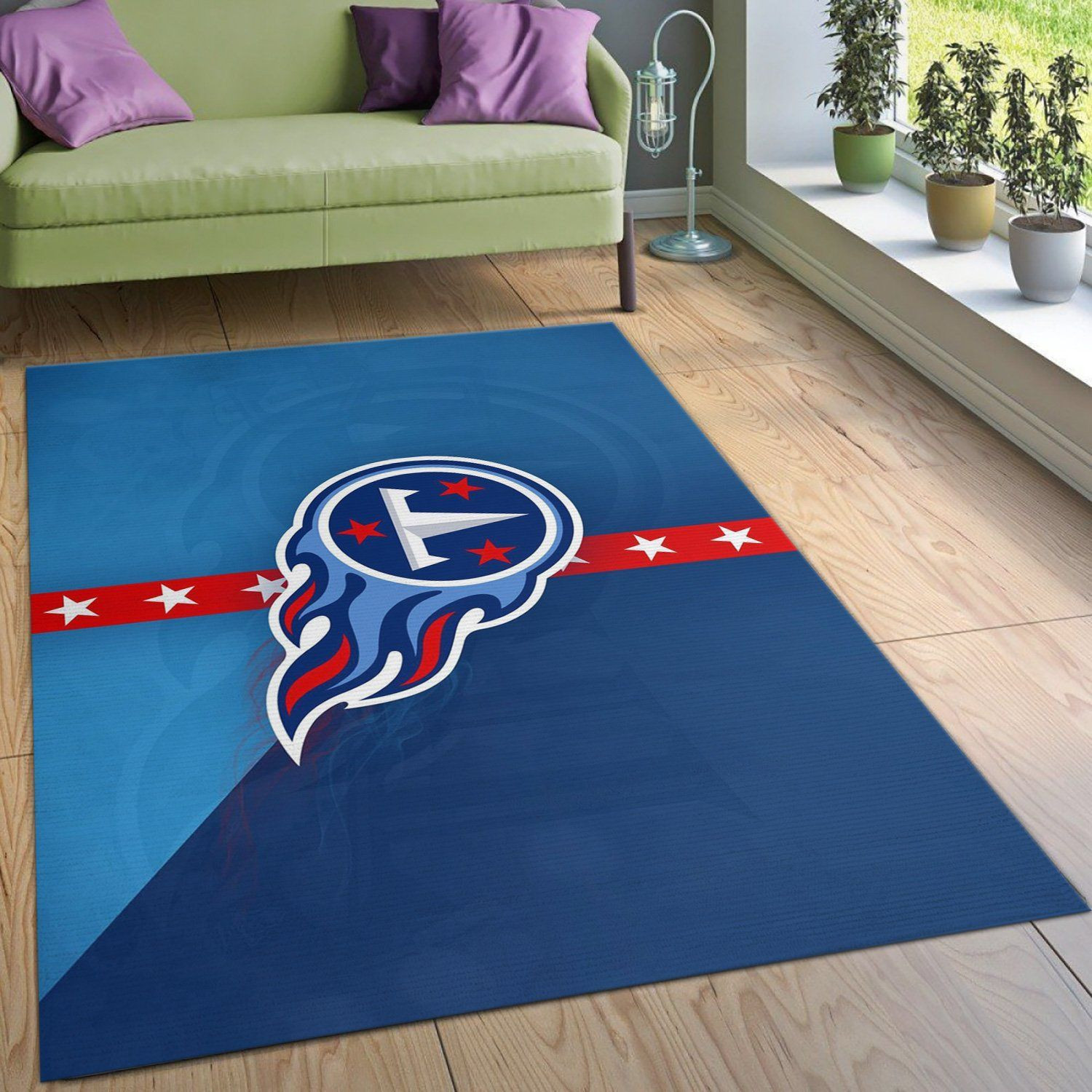 Tennessee Titans 10 NFL Area Rug For Christmas Bedroom Rug Home Decor Floor Decor - Indoor Outdoor Rugs