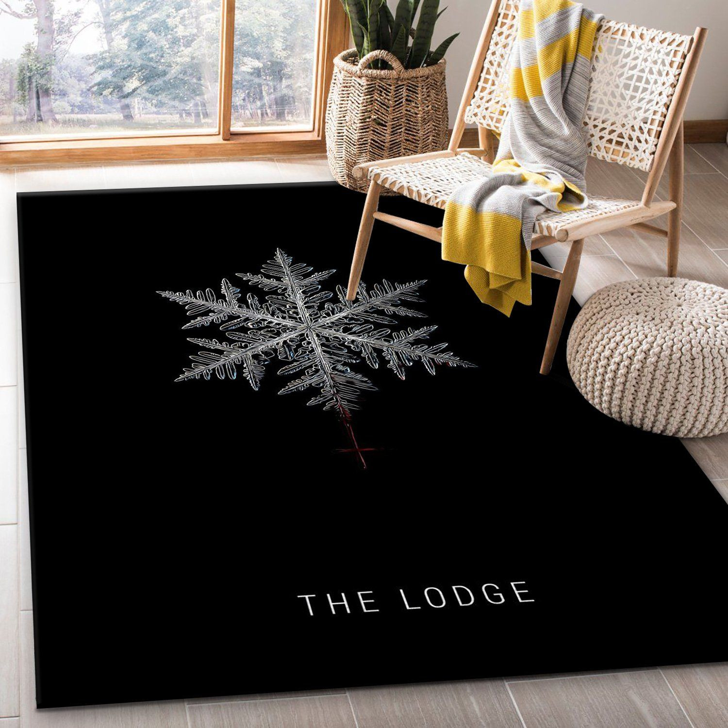 The Lodge Rug Movie Rug US Gift Decor - Indoor Outdoor Rugs