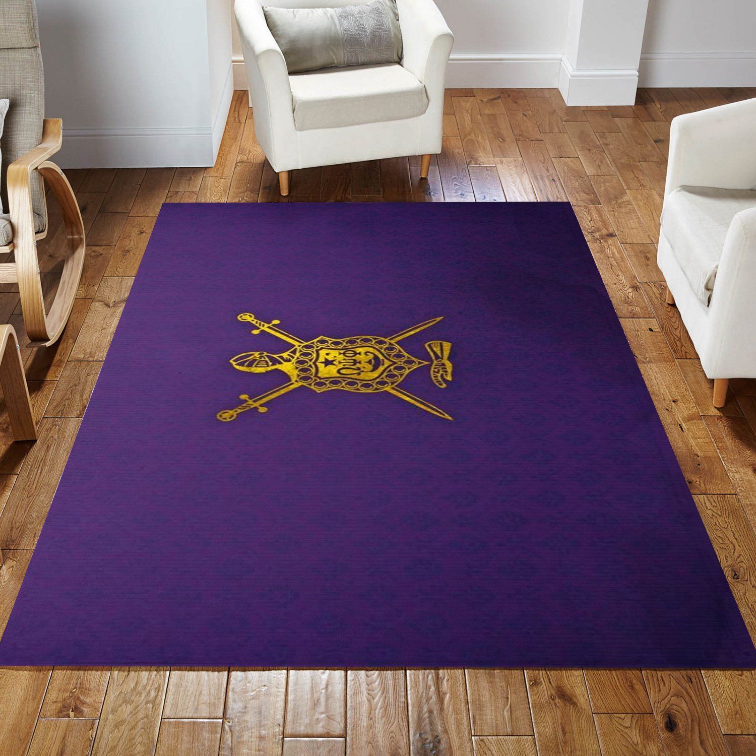 Omega Psi Phi Logo Area Rug Living Room Rug Christmas Gift US Decor - Indoor Outdoor Rugs