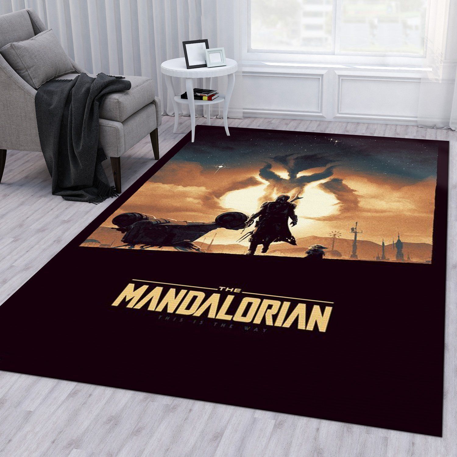 Mandalorian Baby Yoda Ver34 Area Rug For Christmas Bedroom Rug Home Decor - Indoor Outdoor Rugs