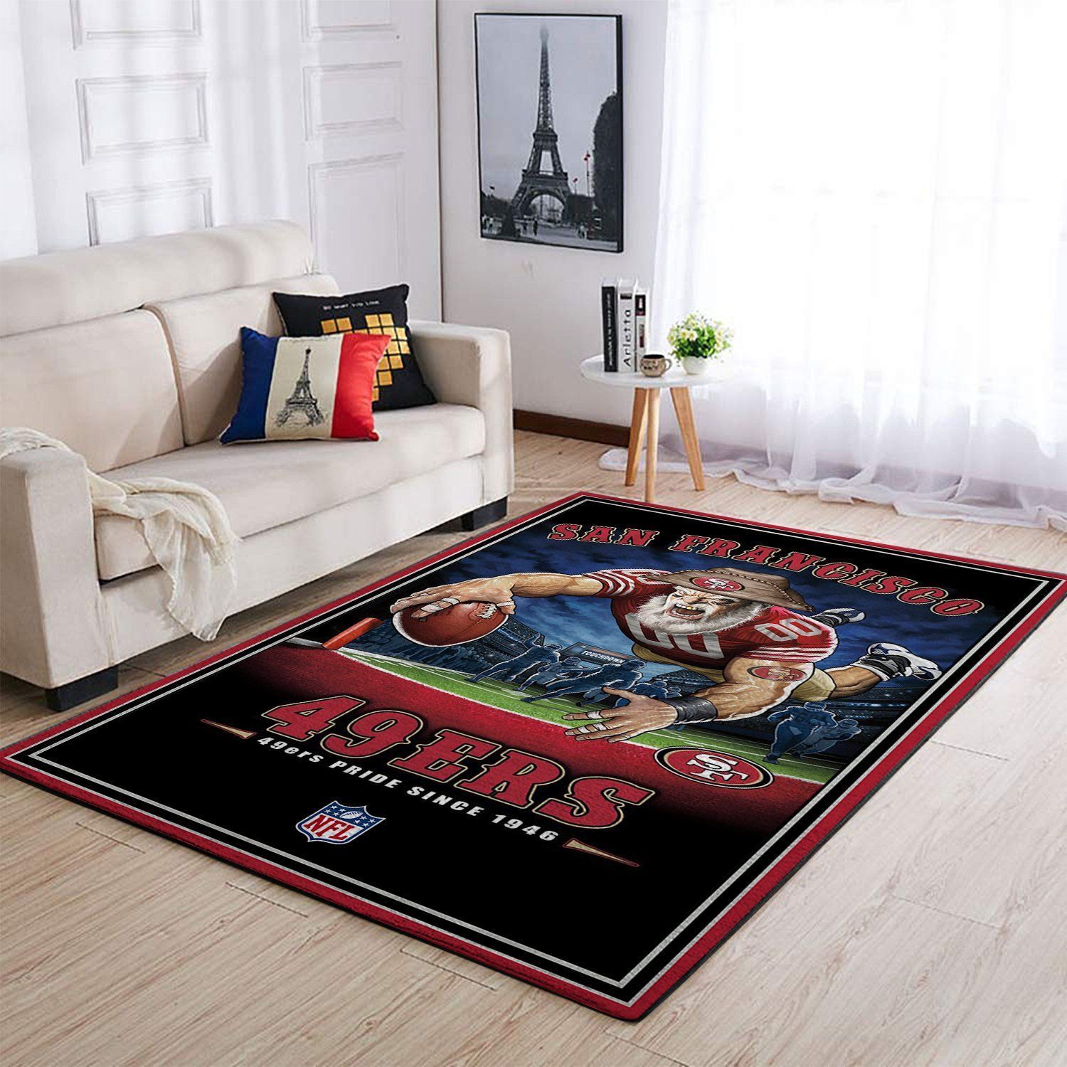 San Francisco 49ers Nfl Team Pride Nice Gift Home Decor Rectangle Area Rug - Indoor Outdoor Rugs