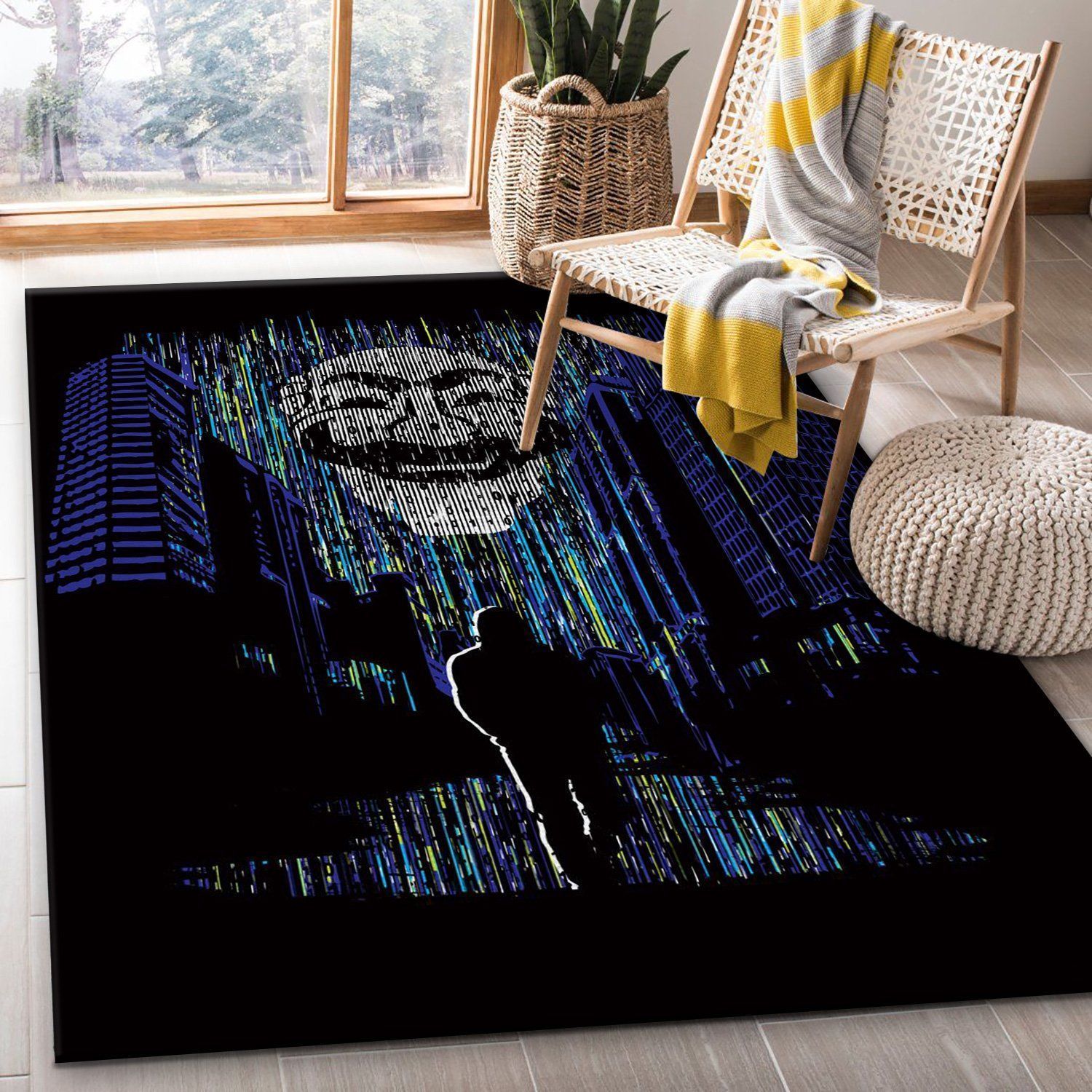 False Reality Area Rug For Christmas, Living Room Rug, Home US Decor - Indoor Outdoor Rugs