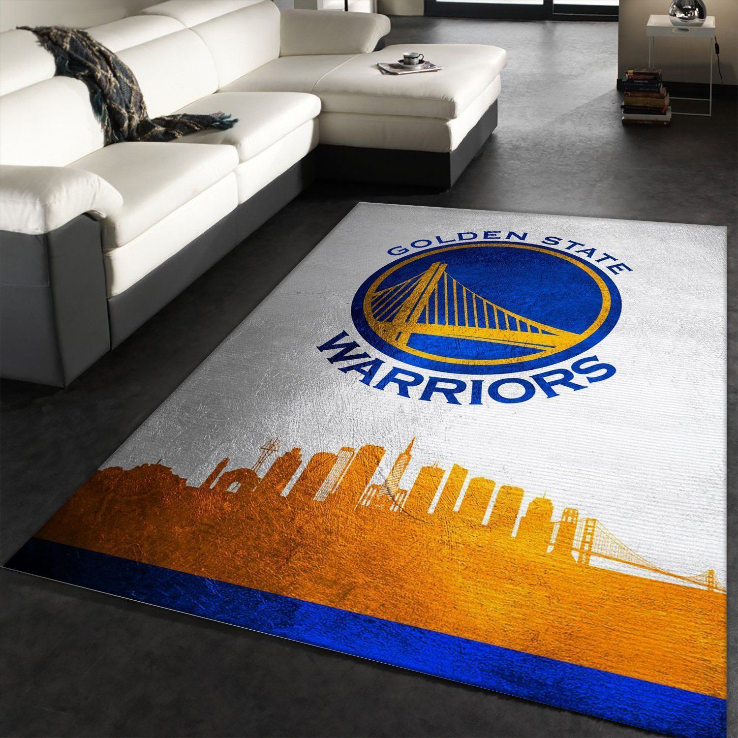 Golden State Warriors NBA Team Area Rug, Living Room Rug, Family Gift US Decor - Indoor Outdoor Rugs