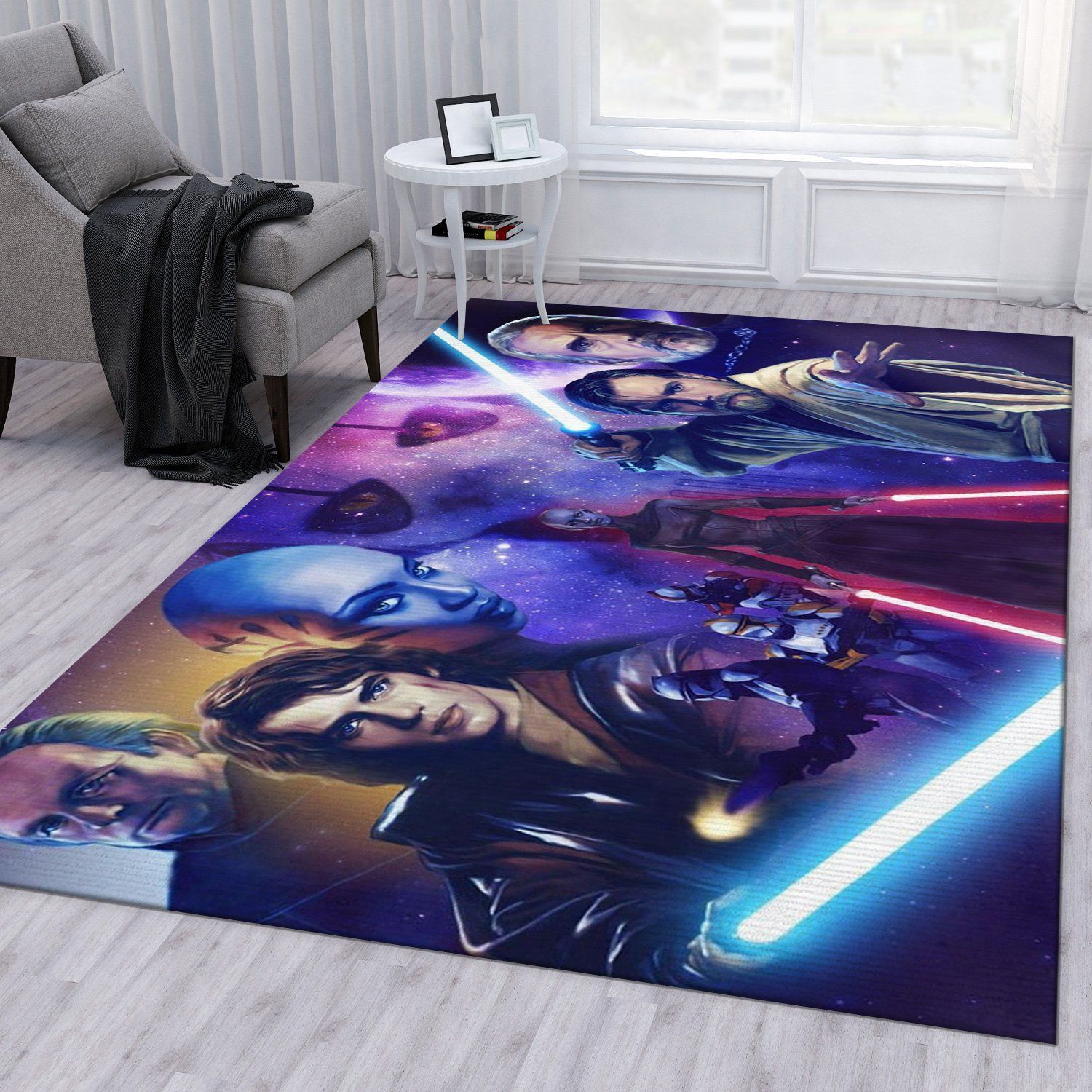 Star War Ver4 Christmas Gift Rug Living Room Rug Home Decor Floor Decor - Indoor Outdoor Rugs