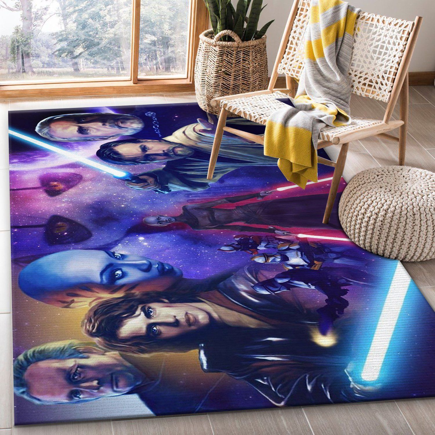 Star War Ver4 Christmas Gift Rug Living Room Rug Home Decor Floor Decor - Indoor Outdoor Rugs