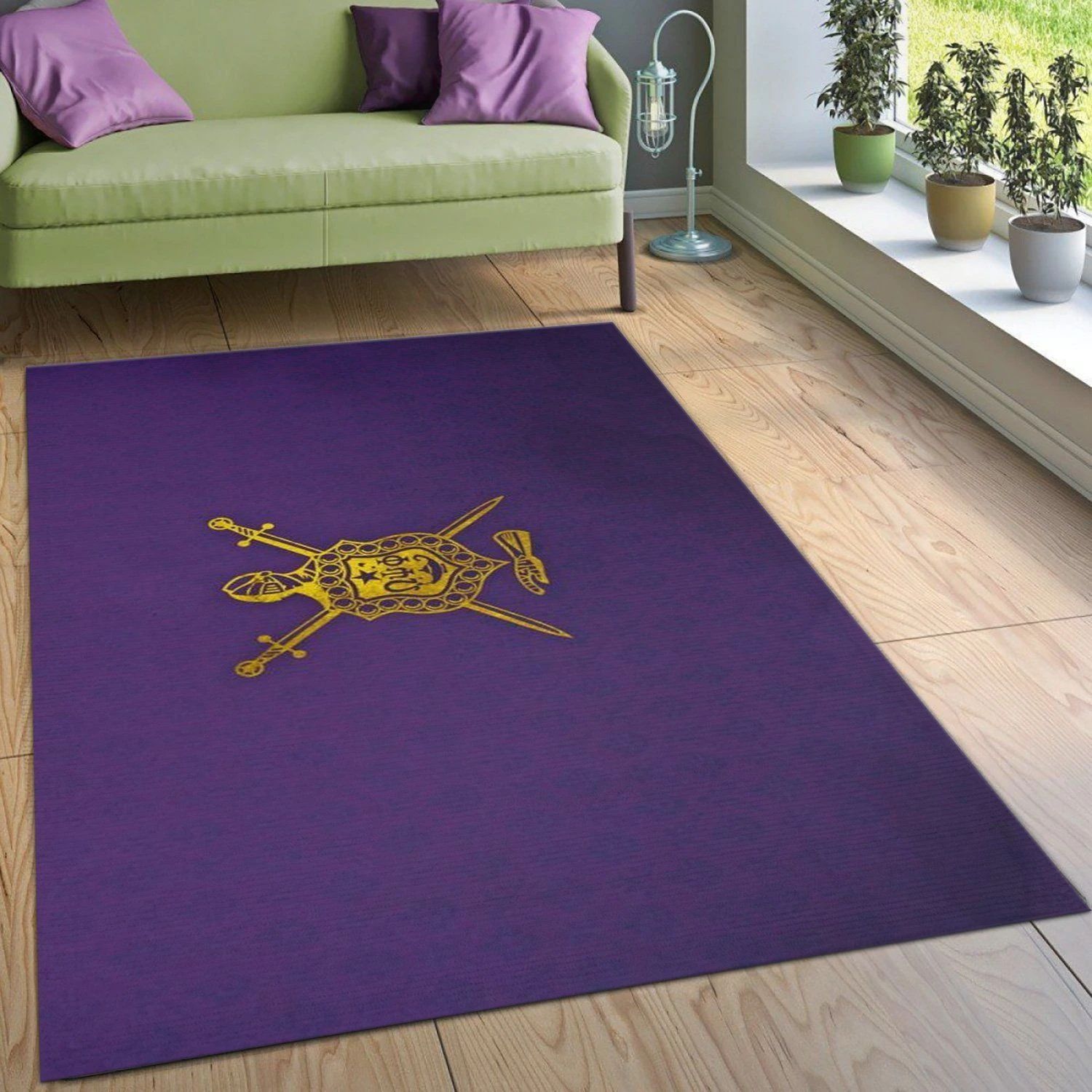 Omega Psi Phi Logo Area Rug Living Room Rug Christmas Gift US Decor - Indoor Outdoor Rugs