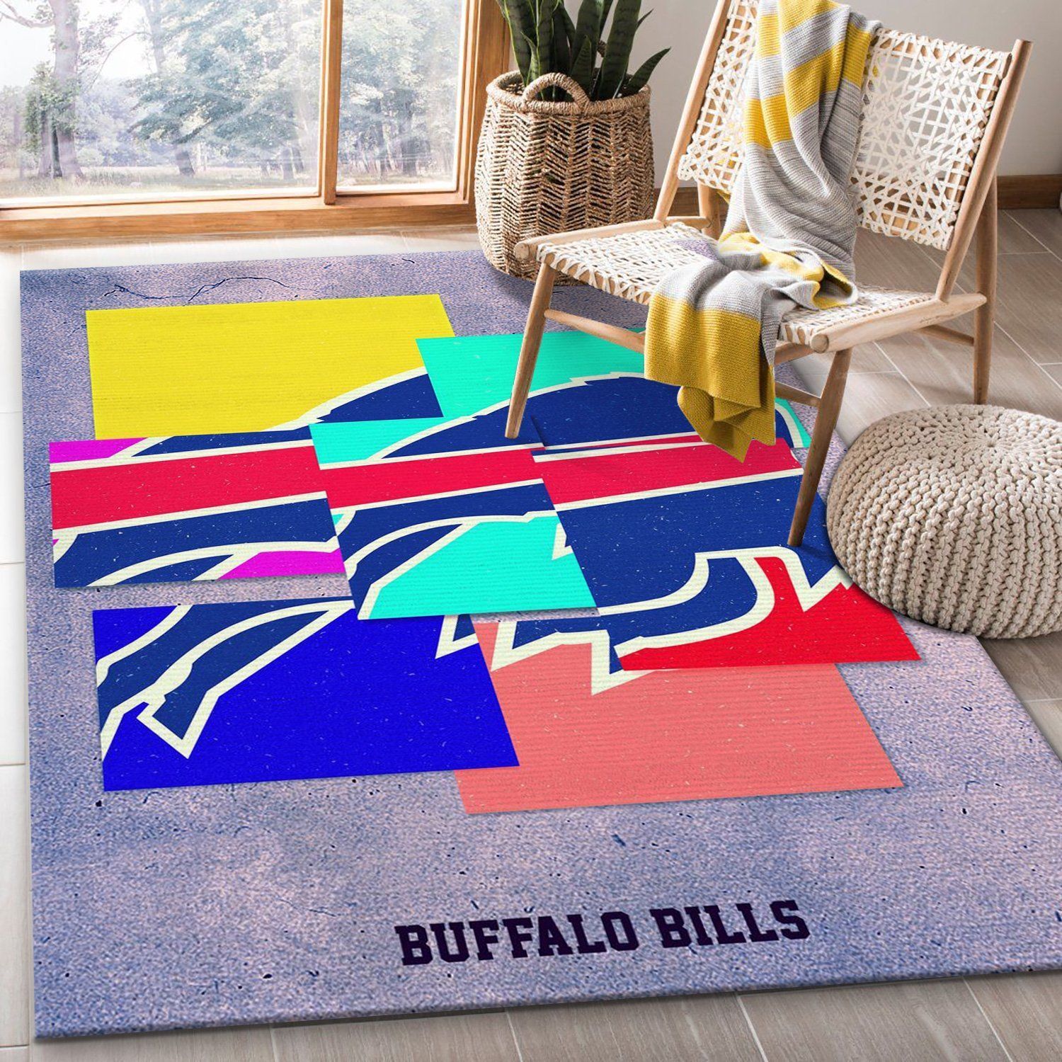 Buffalo Bills NFL Rug Living Room Rug Home Decor Floor Decor - Indoor Outdoor Rugs