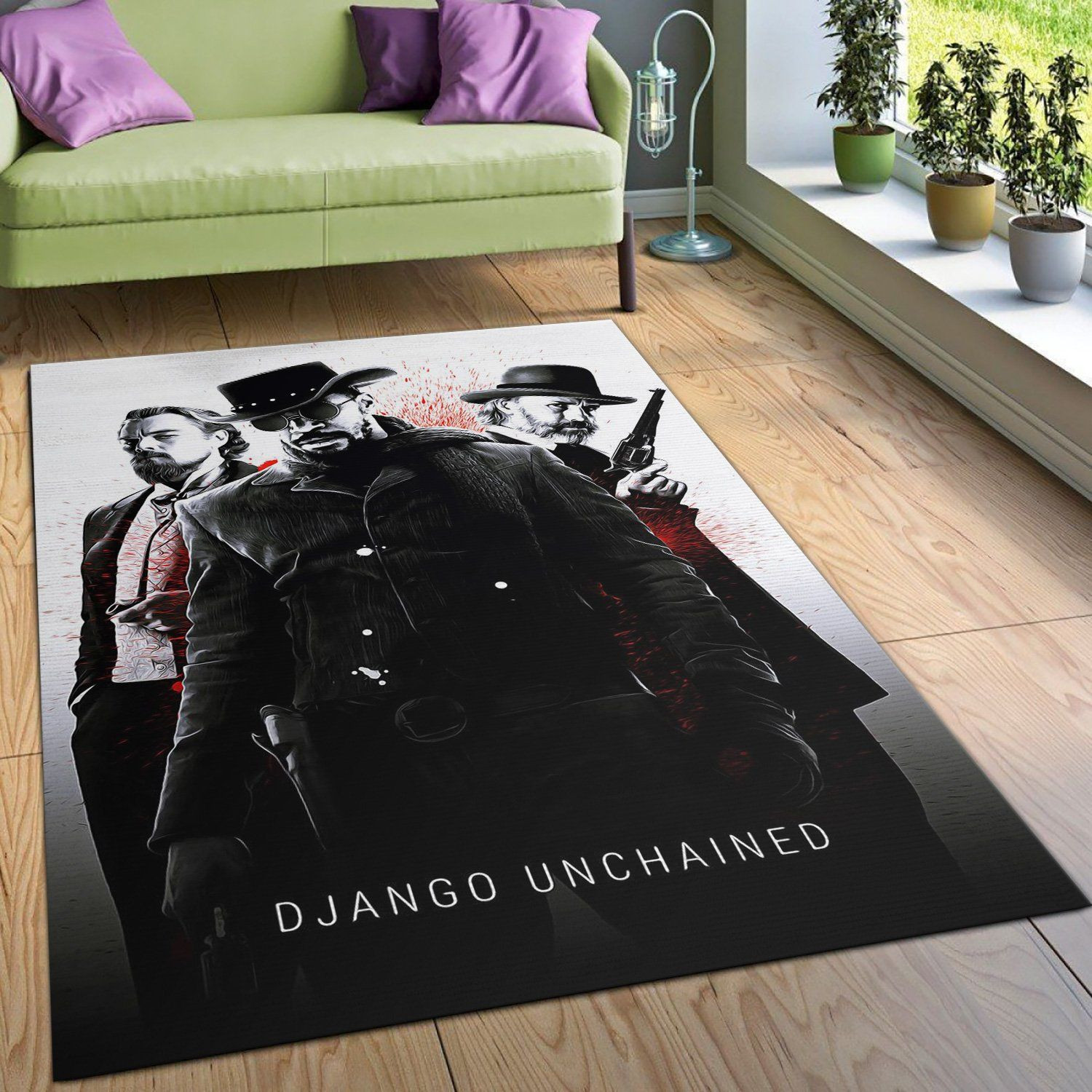 Django Unchained Area Rug Movie Rug Home US Decor - Indoor Outdoor Rugs