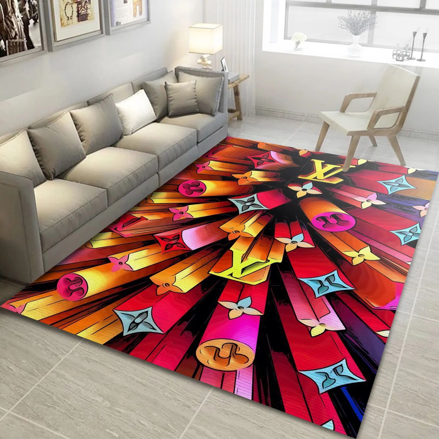 Louis Vuitton , Bedroom Rug - US Decor - Indoor Outdoor Rugs