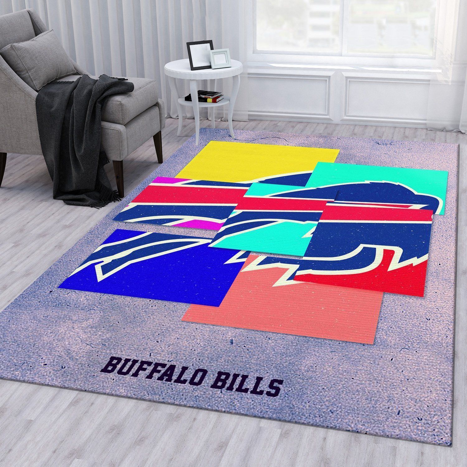 Buffalo Bills NFL Rug Living Room Rug Home Decor Floor Decor - Indoor Outdoor Rugs