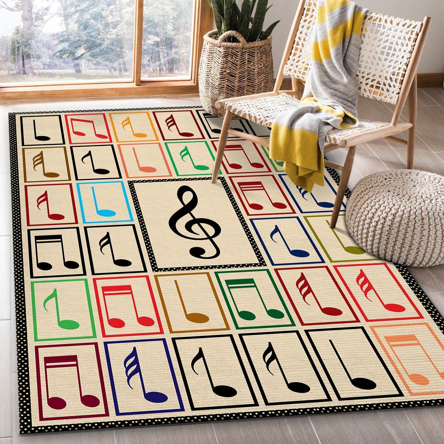 Music Rug Bedroom Carpet - Indoor Outdoor Rugs