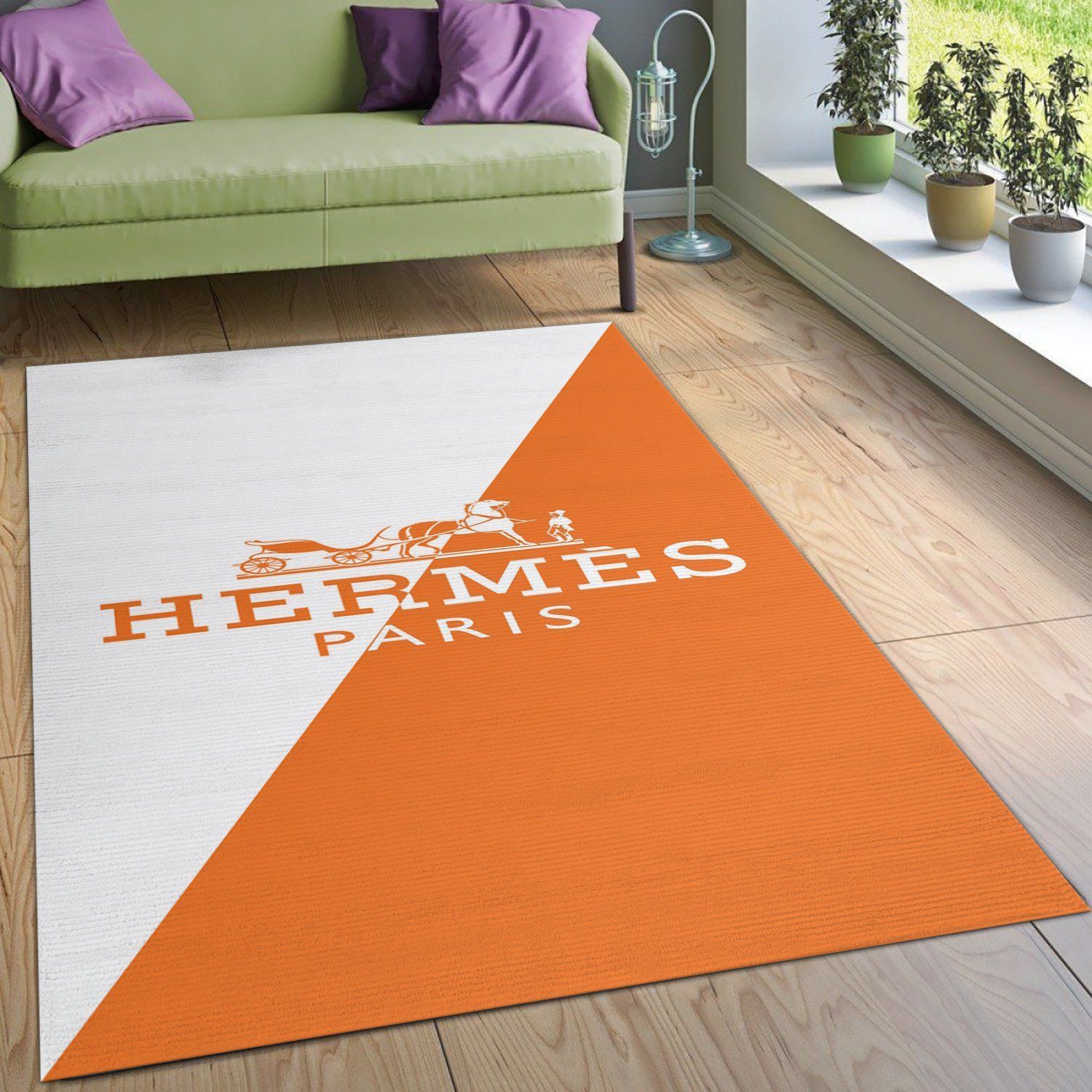 Hermes Ver4 Rug Living Room Rug Family Gift US Decor - Indoor Outdoor Rugs