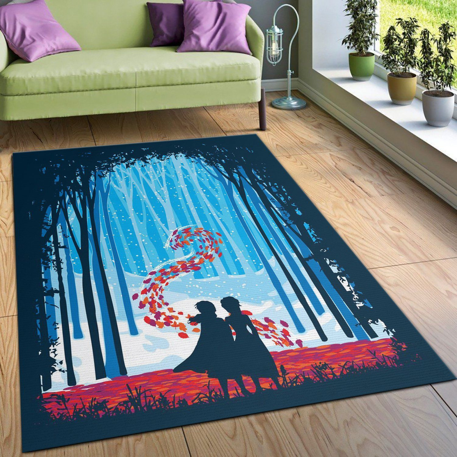 Forest Of Shadows Area Rug, Living room and bedroom Rug, Home Decor Floor Decor - Indoor Outdoor Rugs