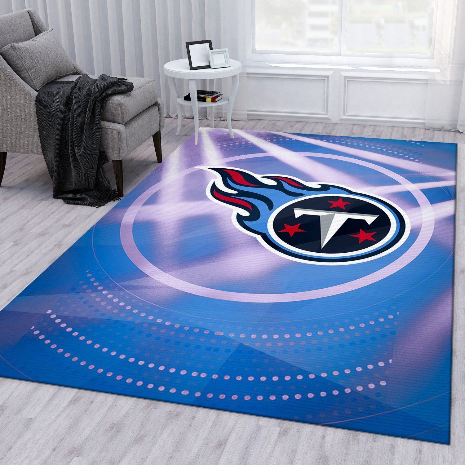 Tennessee Titans NFL Area Rug For Christmas Bedroom Rug Family Gift US Decor - Indoor Outdoor Rugs