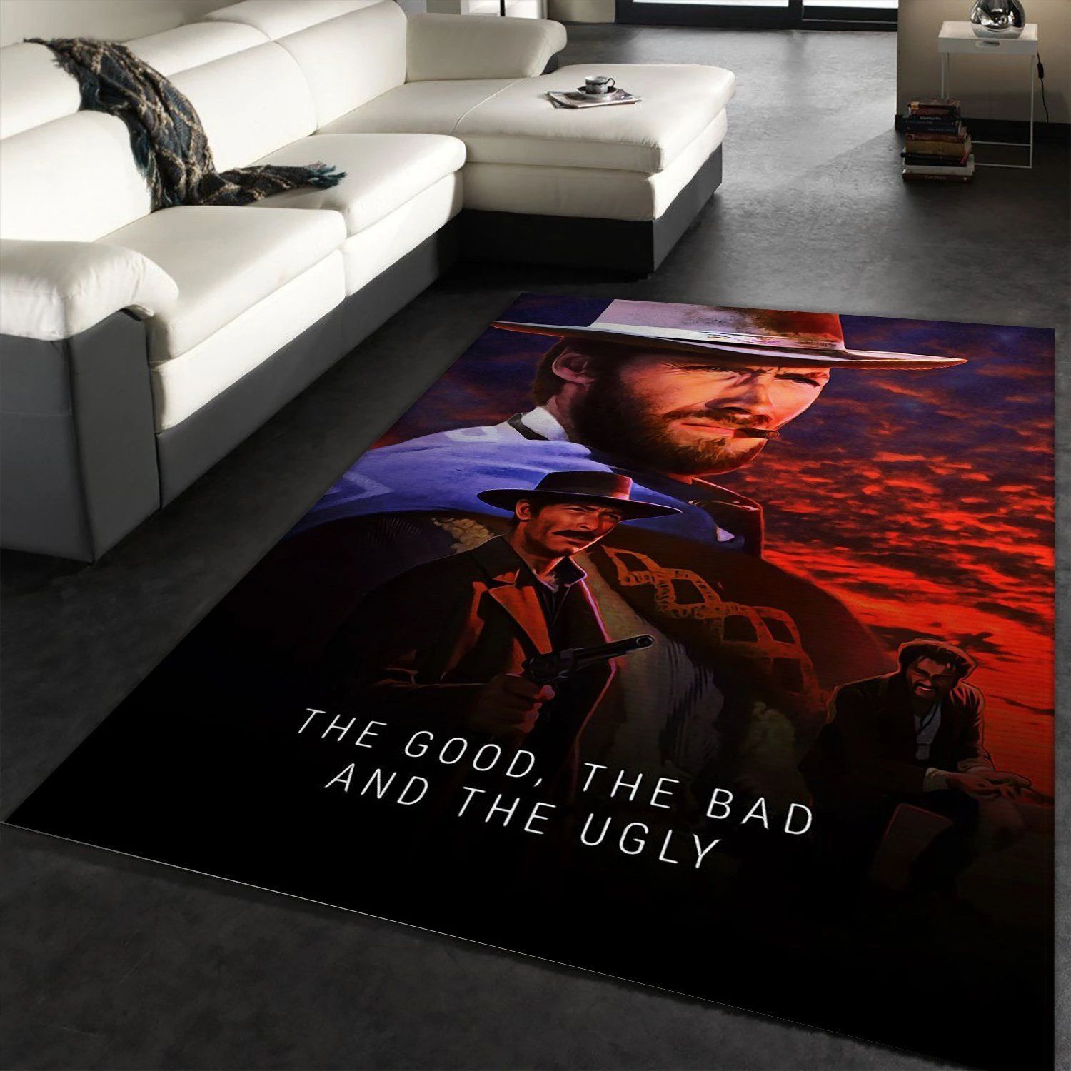 The Good Bad Ugly Movie Rug Art Painting Movie Rugs Home US Decor - Indoor Outdoor Rugs