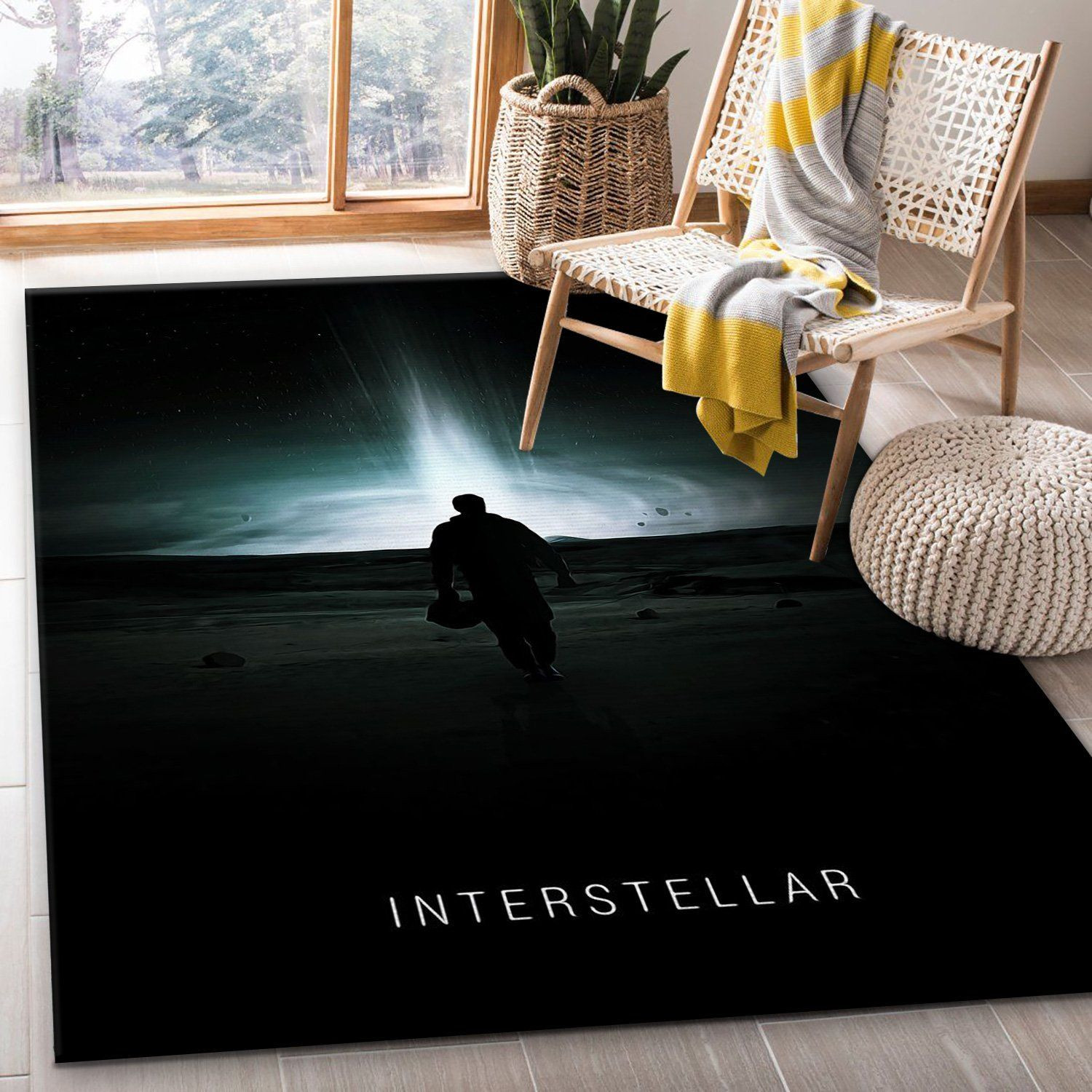 Interstellar 2014 Rug Art Painting Movie Rugs Family Gift US Decor - Indoor Outdoor Rugs