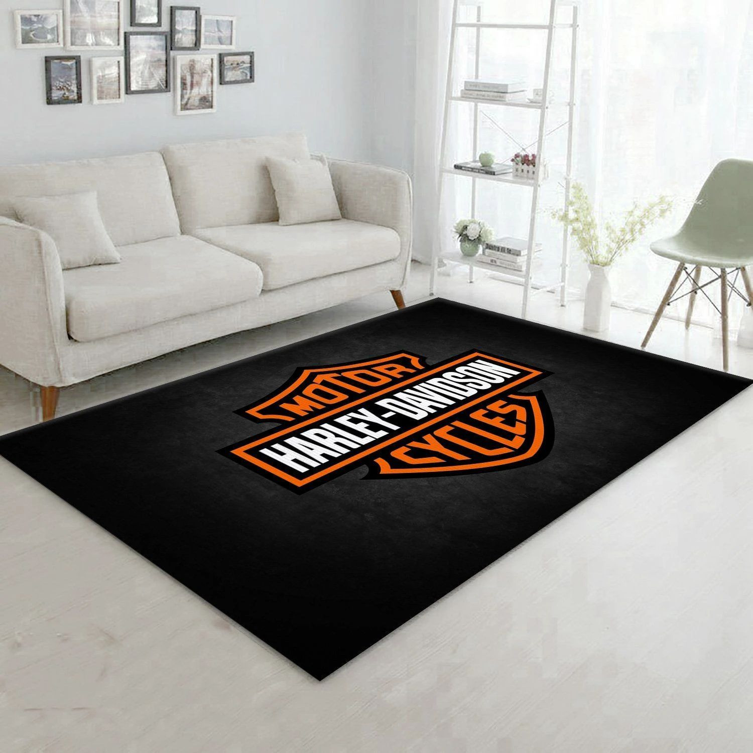 Harley Davidson Ver18 Area Rug Bedroom Rug Family Gift US Decor - Indoor Outdoor Rugs