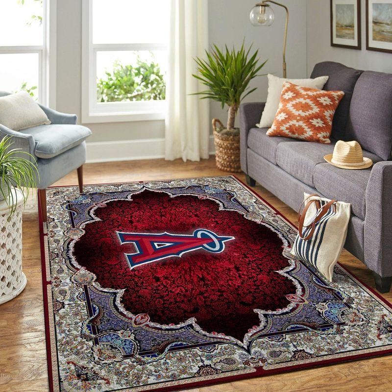 Los Angeles Angels Mlb Rug Room Carpet Sport Custom Area Floor Home Decor V1 - Indoor Outdoor Rugs