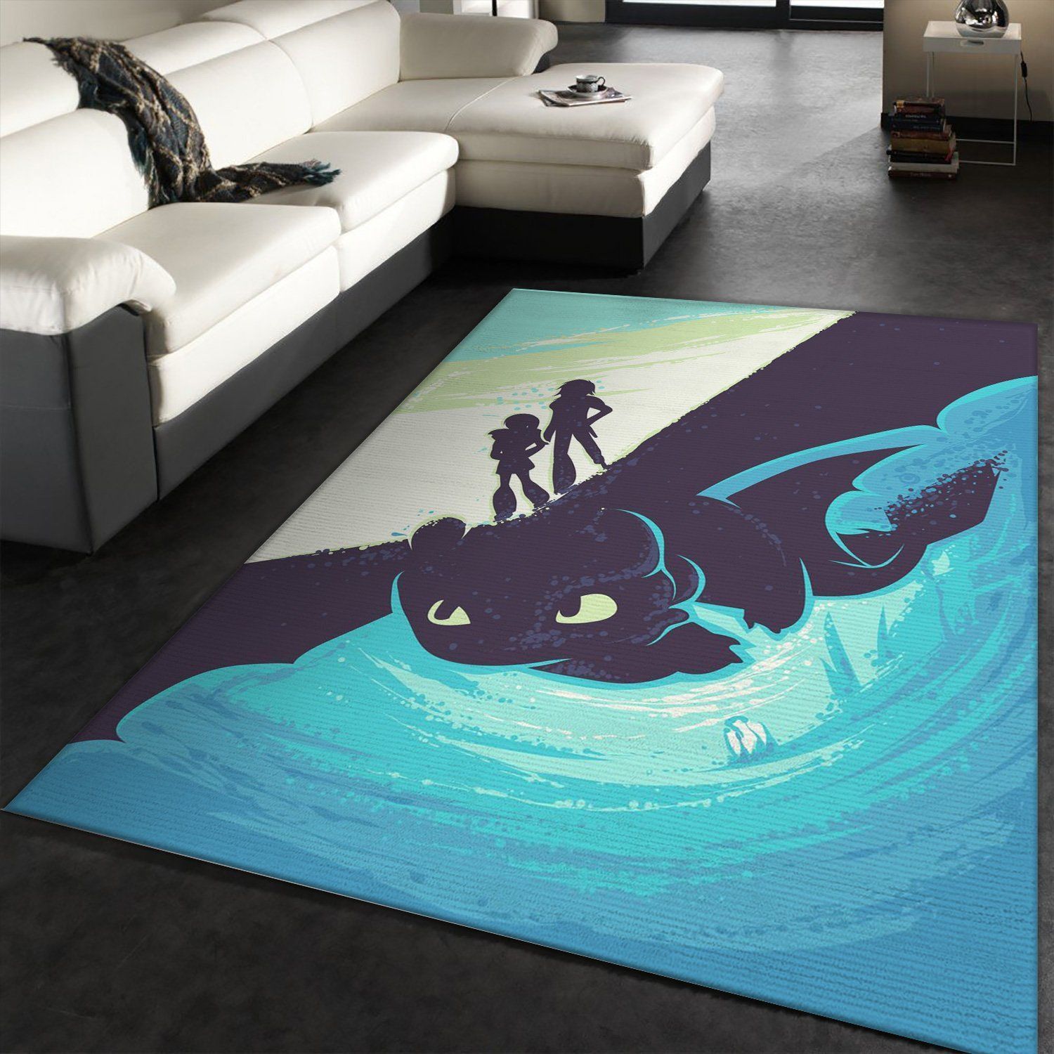 How To Train Your Dragon Movie Area Rug Living Room Rug Home US Decor - Indoor Outdoor Rugs