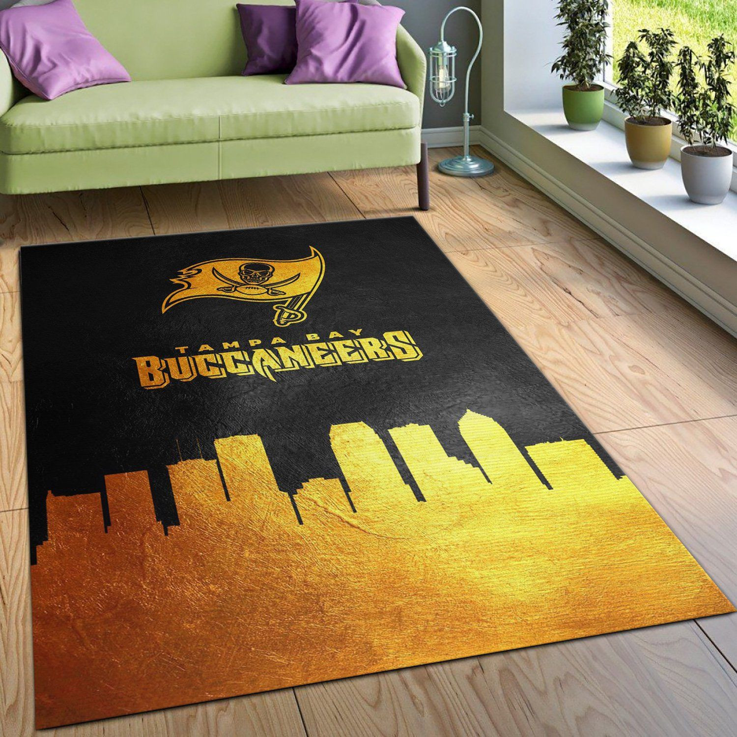 Tampa Bay Buccaneers NFL Area Rug For Christmas, Living Room Rug, Christmas Gift US Decor - Indoor Outdoor Rugs